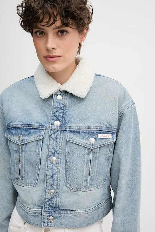 Calvin Klein Blusao Jackets Lv047d736g Light Wash Light Wash_shot4