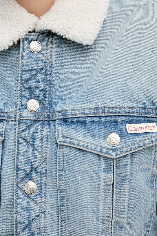 Calvin Klein Blusao Jackets Lv047d736g Light Wash Light Wash_shot5