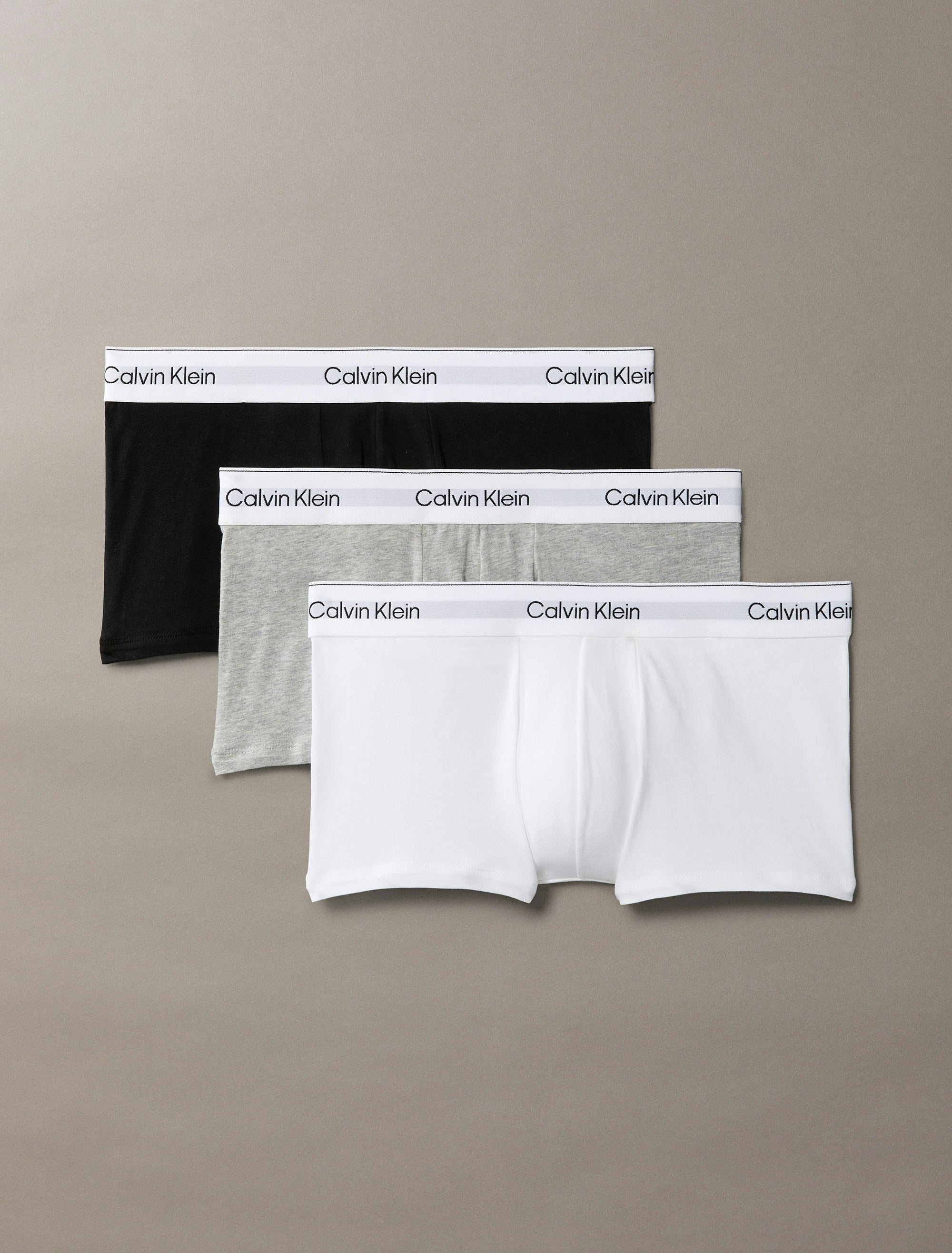 Calvin Klein Boxers Boxer Nb4389 Blk Whi Gr Preto Branco Cinza_shot1