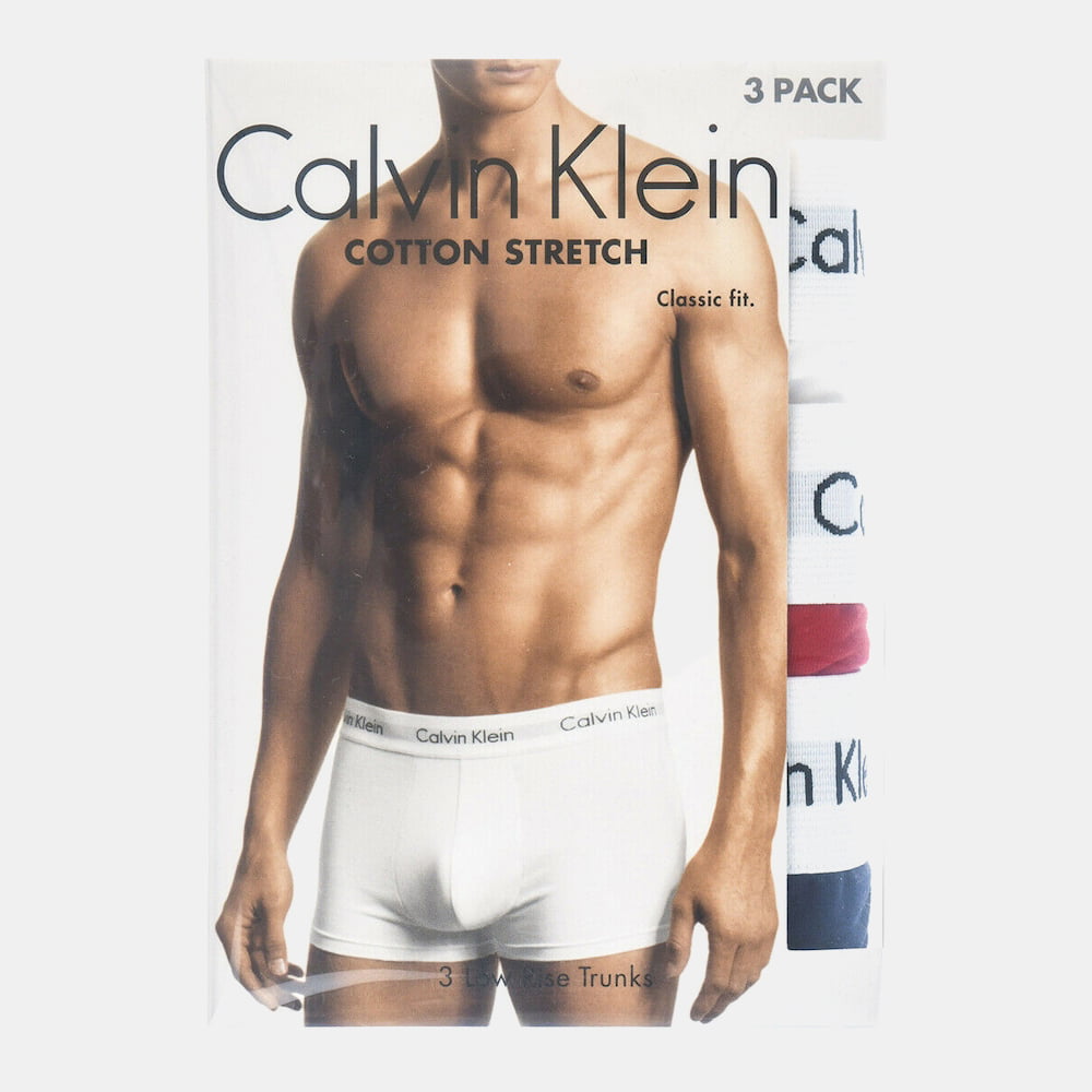 Calvin Klein Boxers Boxer U2664g Whi Red Bl Branco Vermelho Preto Shot7
