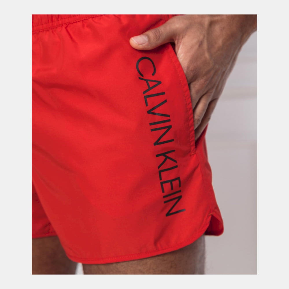 Calvin Klein Calção De Banho Swim Shorts Km0km00266 Red Vermelho Shot4