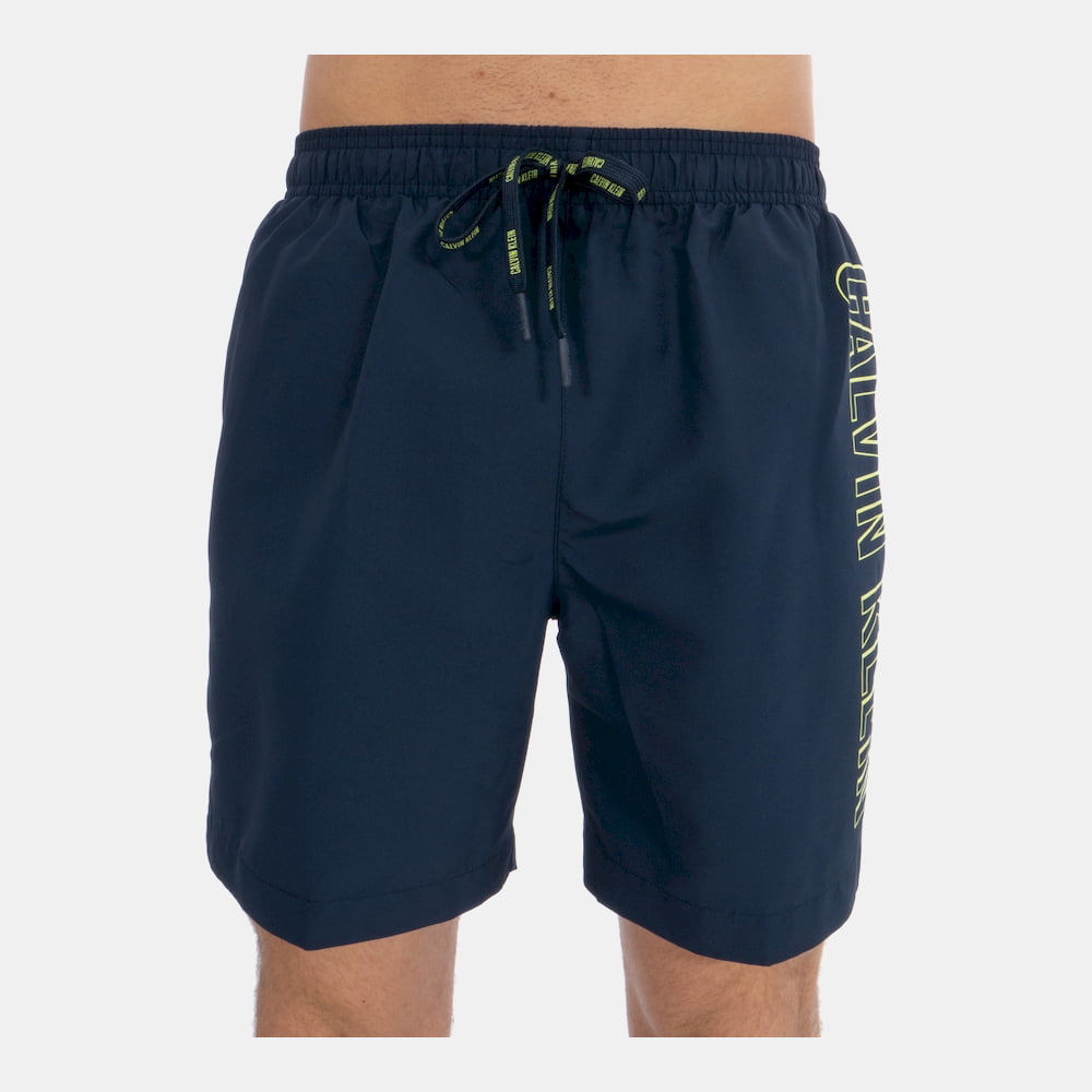 Calvin Klein Calção De Banho Swim Shorts Km0km00291 Dk.blue Azul Escuro Shot2