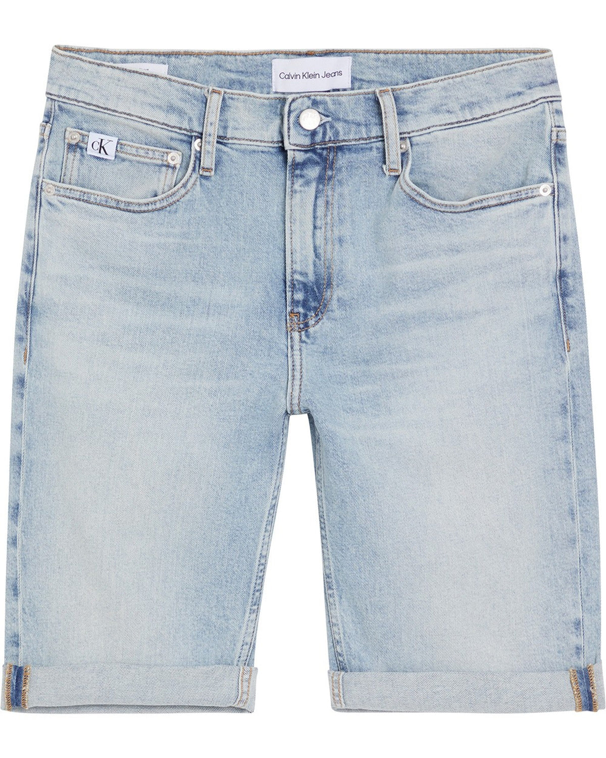 Calvin Klein Calcao De Ganga Shorts Denim J30j324871 Light Wash Light Wash_shot2