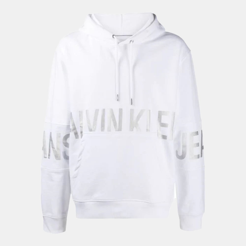 Calvin Klein Camisola Hoodie J30j316519 White Branco Shot1