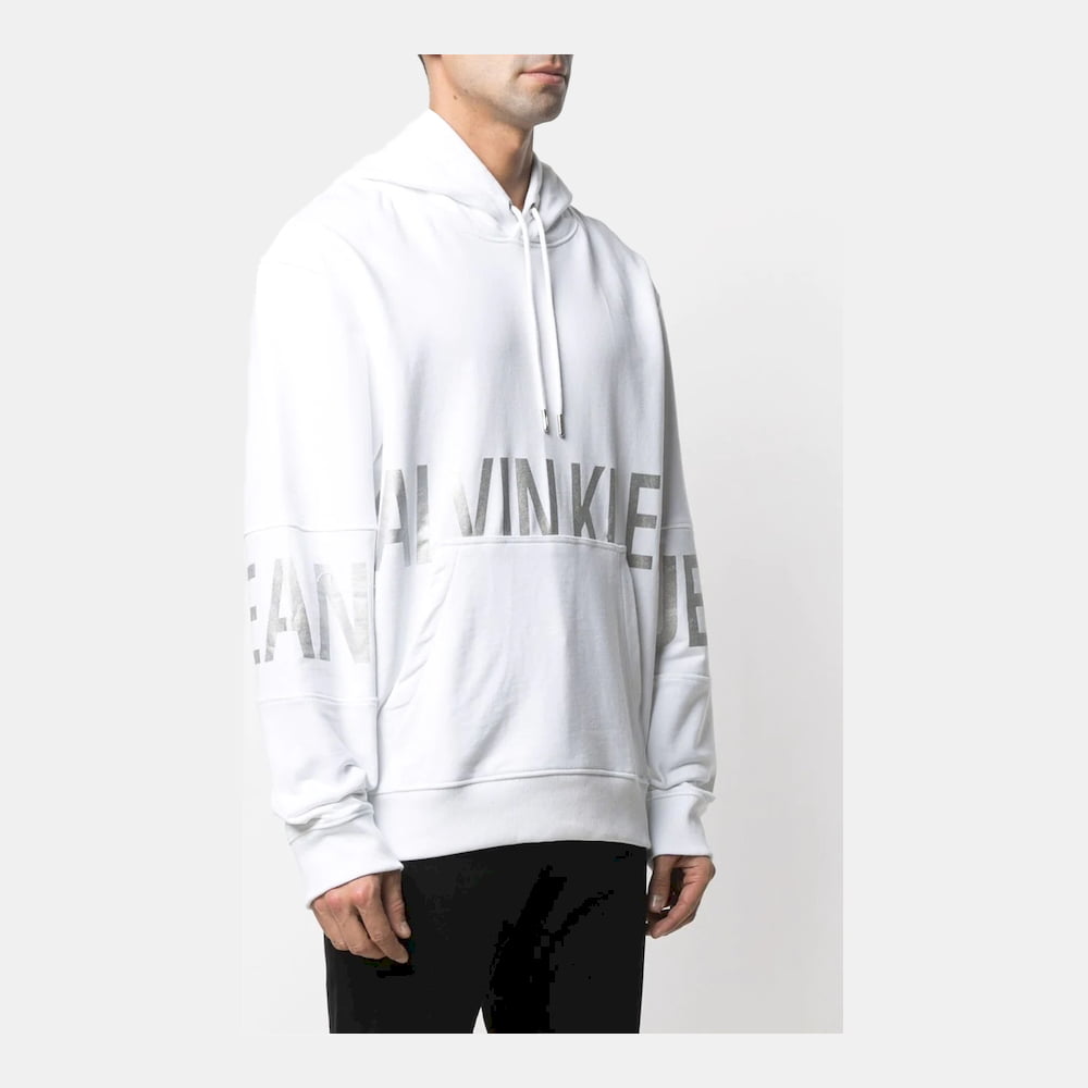 Calvin Klein Camisola Hoodie J30j316519 White Branco Shot2