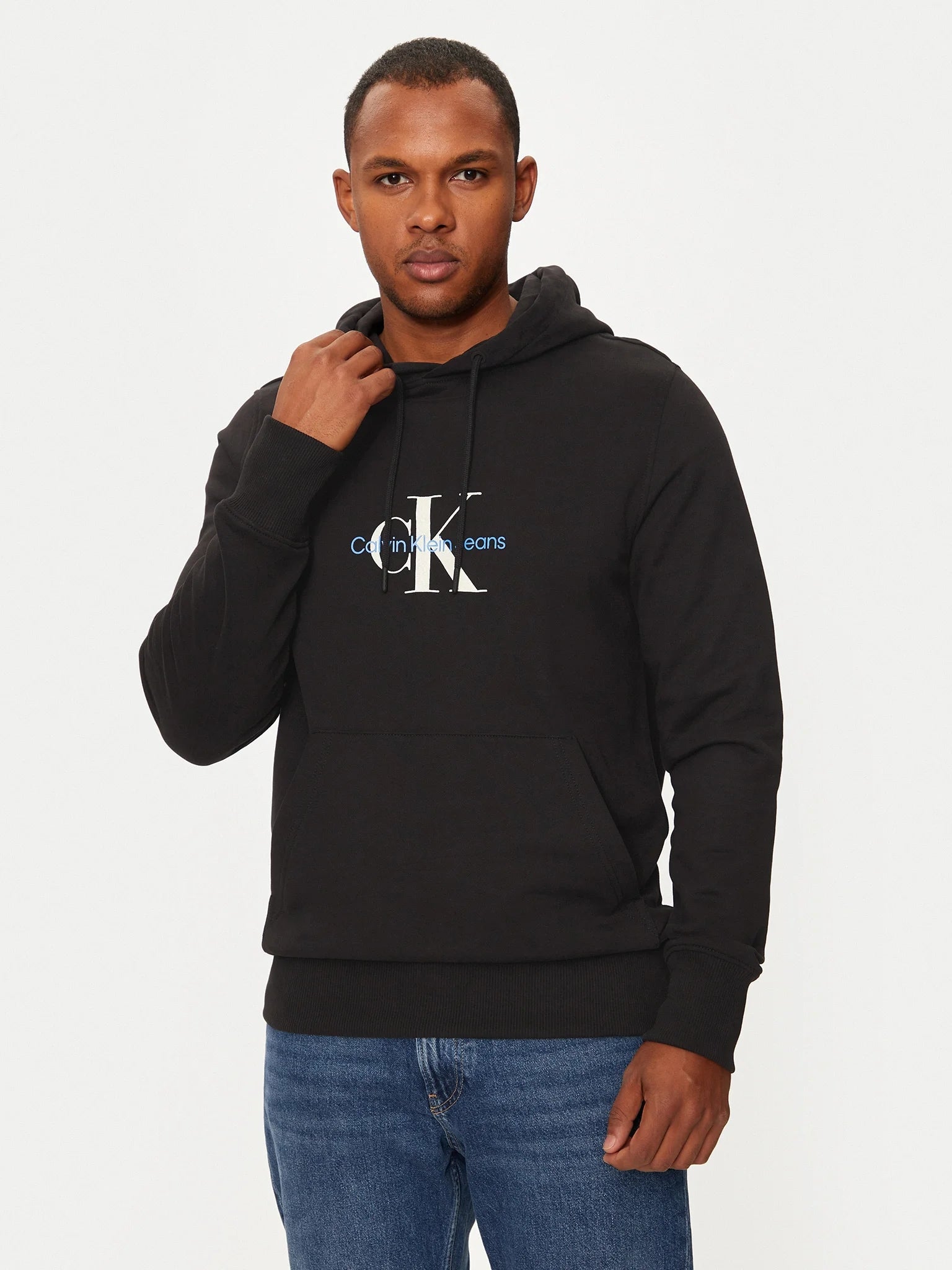 Calvin Klein Camisola Hoodie J30j326875 Black Preto_shot1