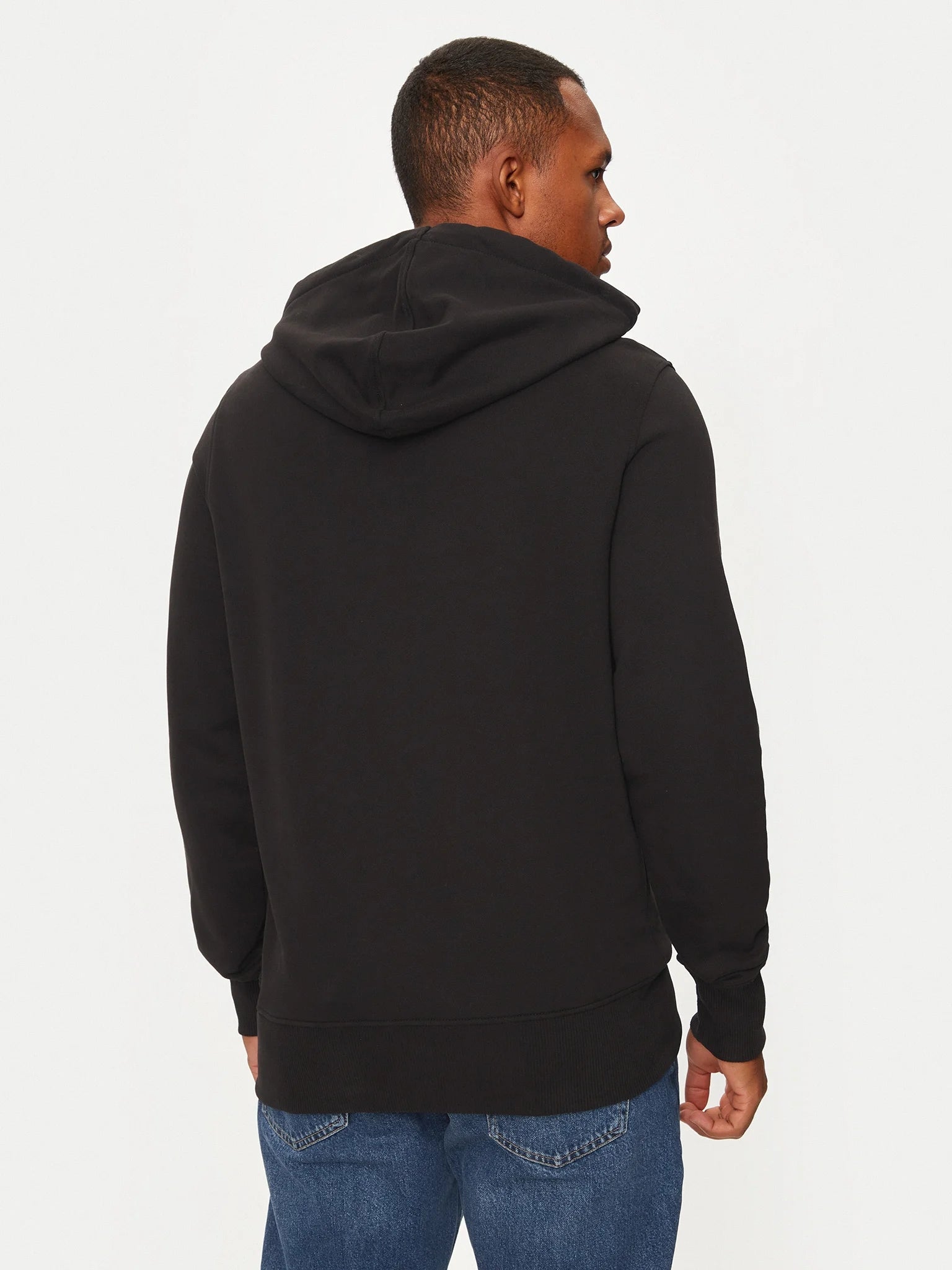 Calvin Klein Camisola Hoodie J30j326875 Black Preto_shot2