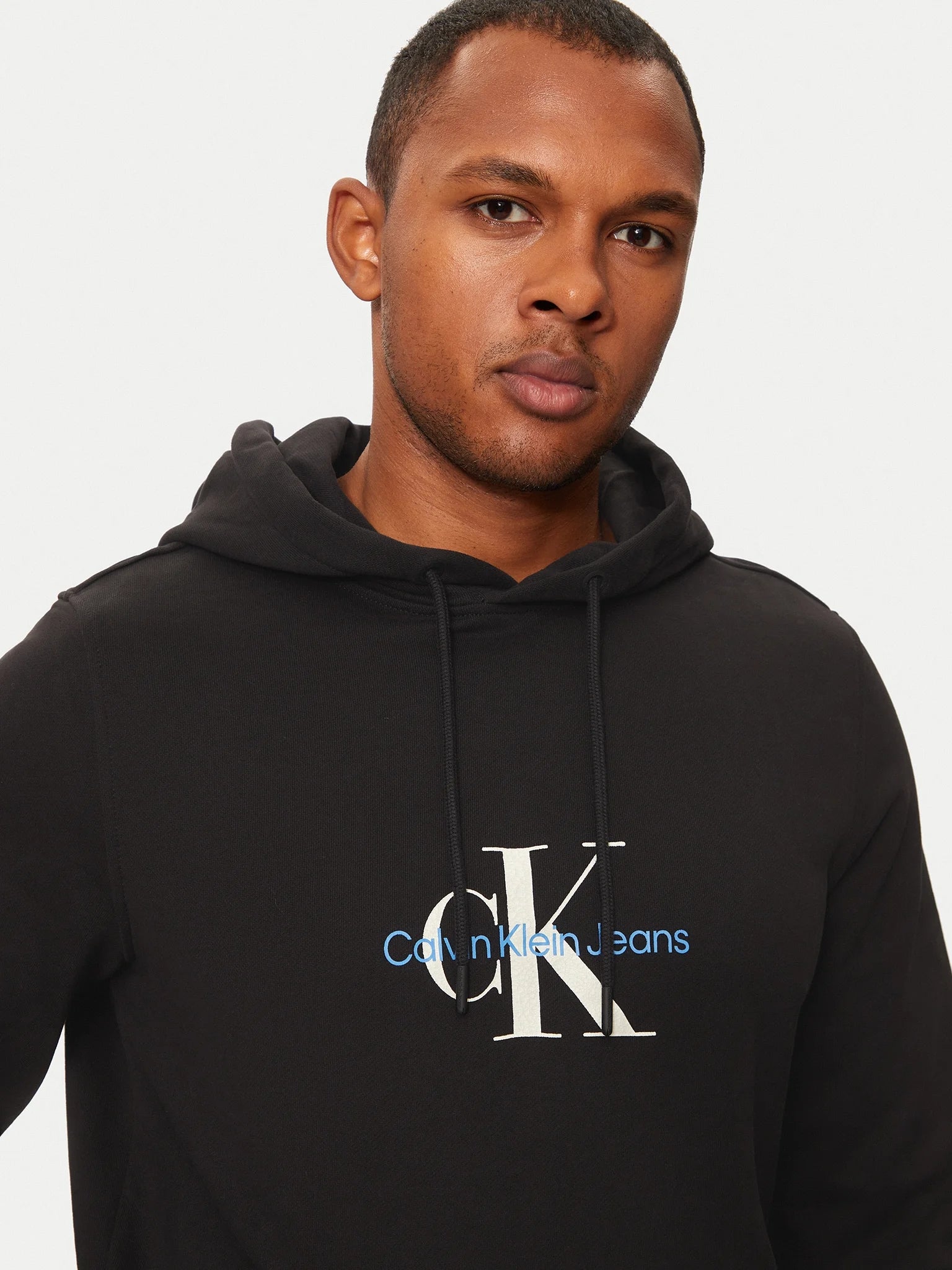 Calvin Klein Camisola Hoodie J30j326875 Black Preto_shot3