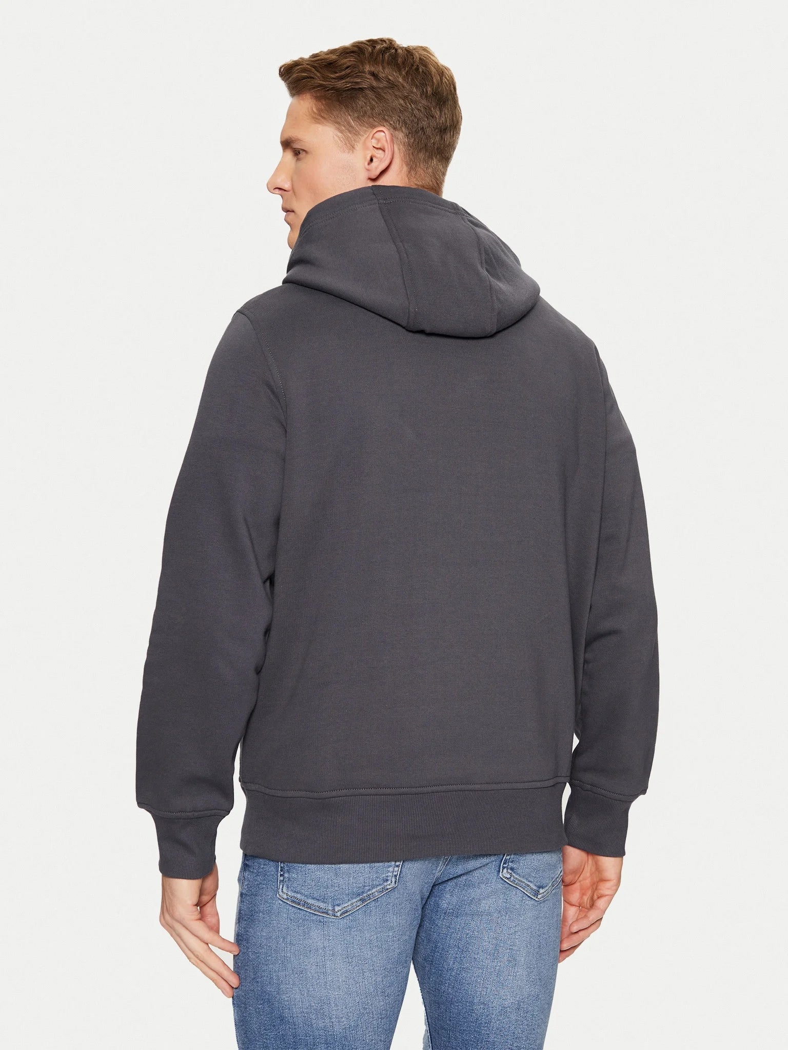 Calvin Klein Camisola Hoodie J30j327076 Black Preto_shot3