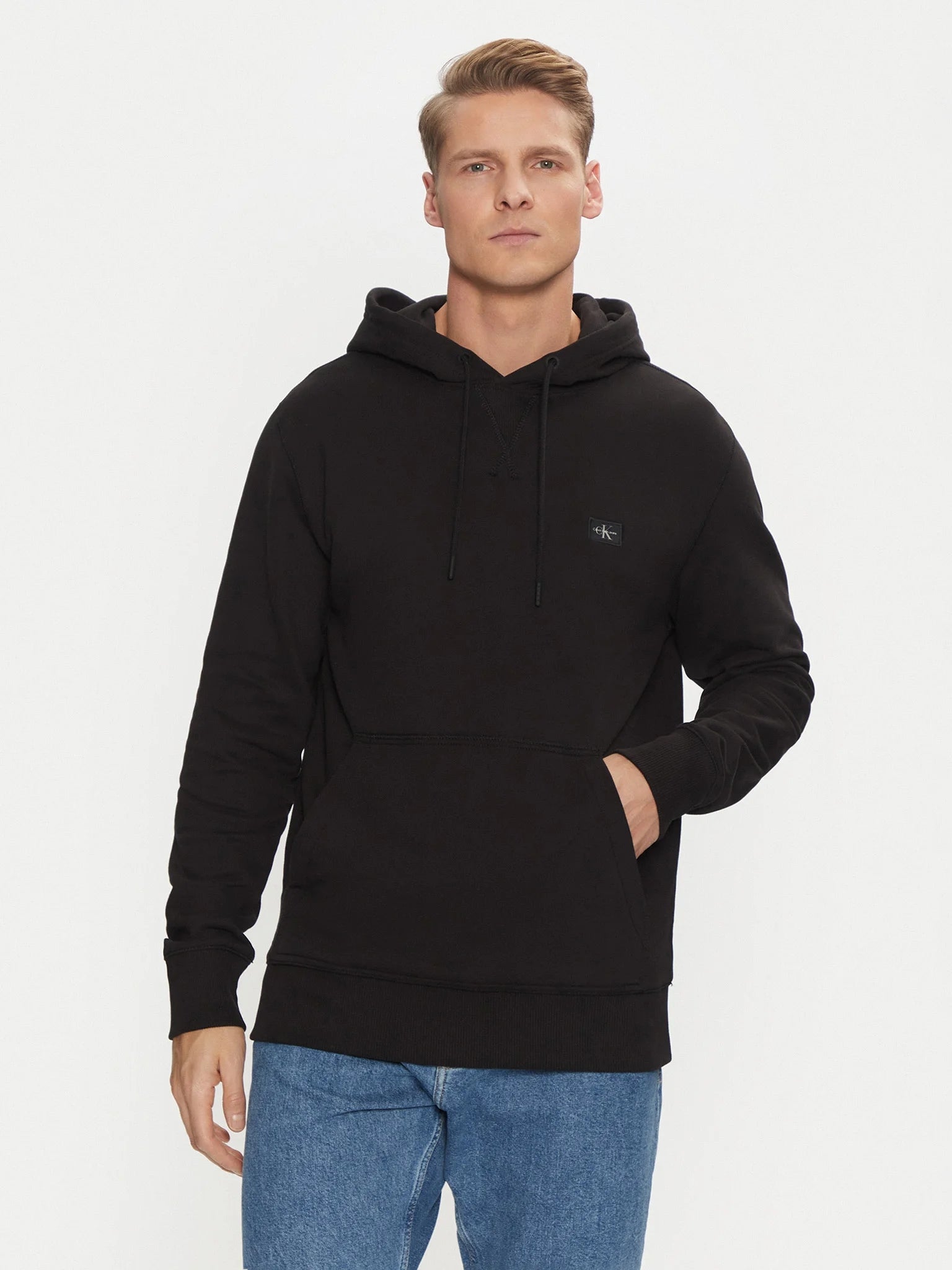 Calvin Klein Camisola Hoodie J30j327113 Black Preto_shot2