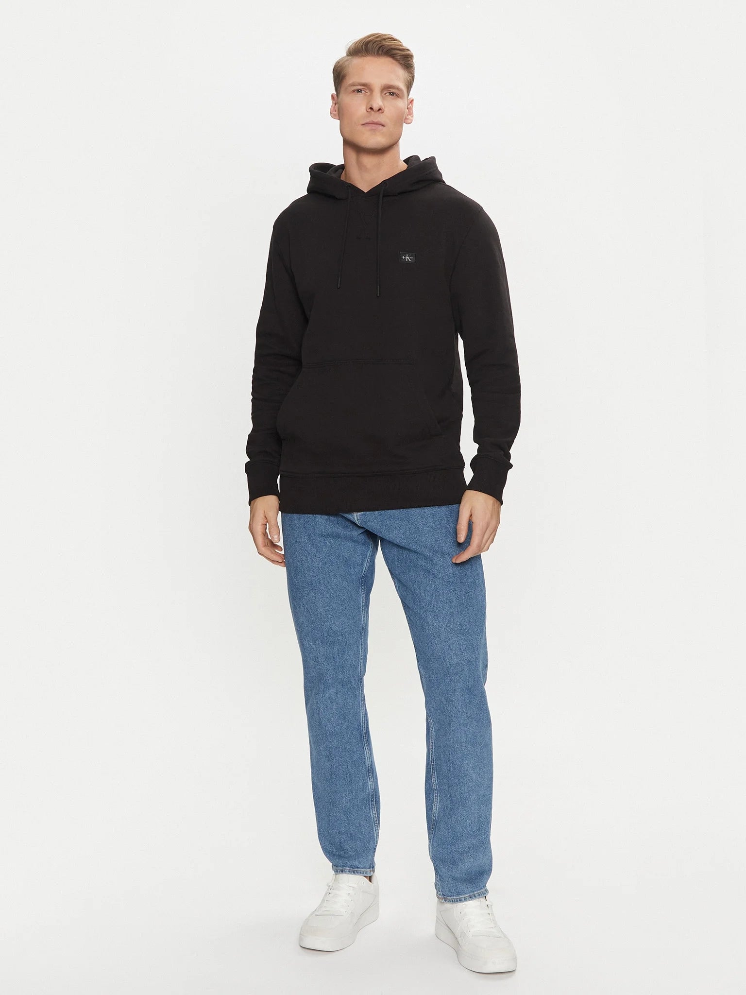 Calvin Klein Camisola Hoodie J30j327113 Black Preto_shot3