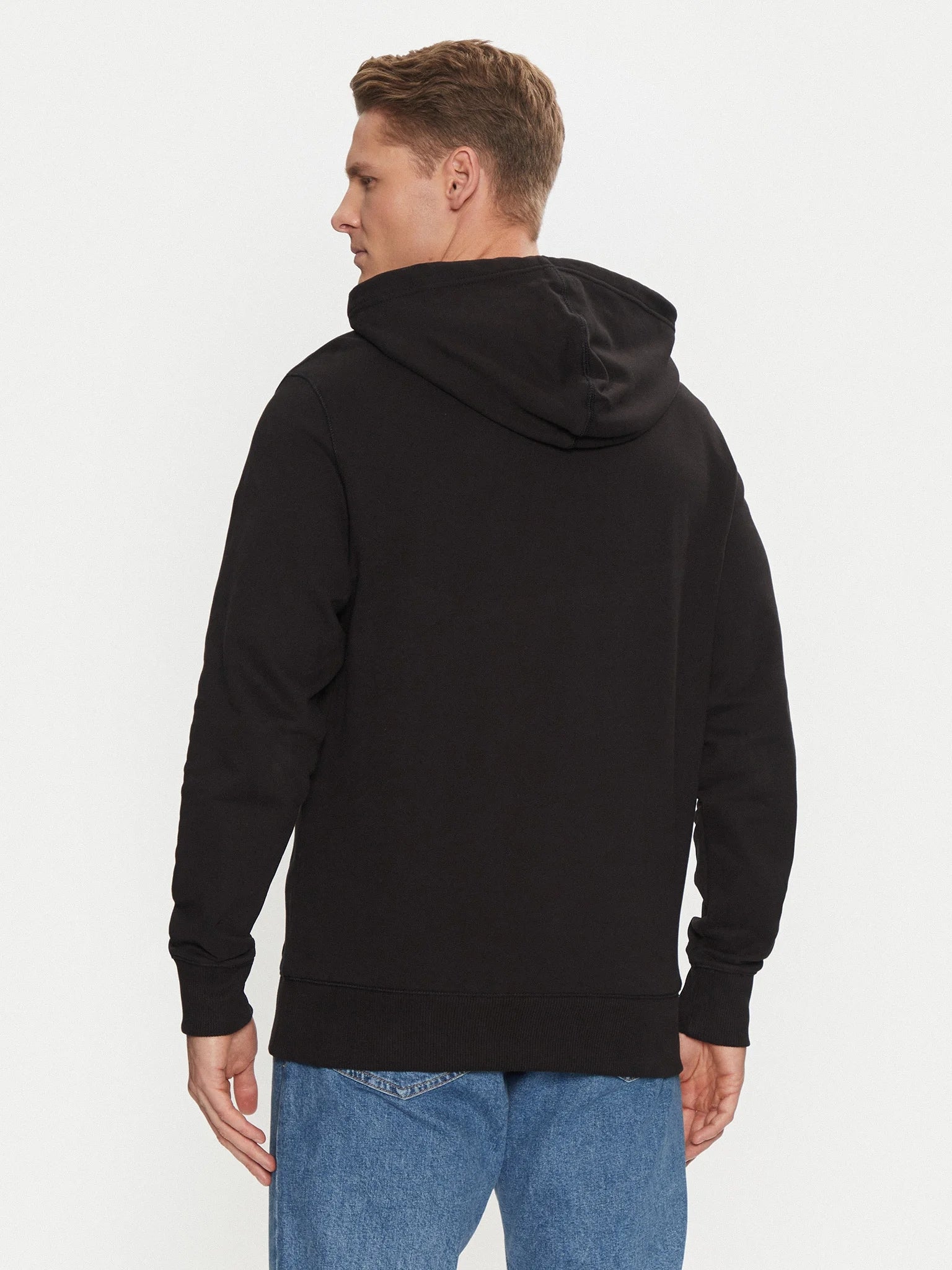 Calvin Klein Camisola Hoodie J30j327113 Black Preto_shot4