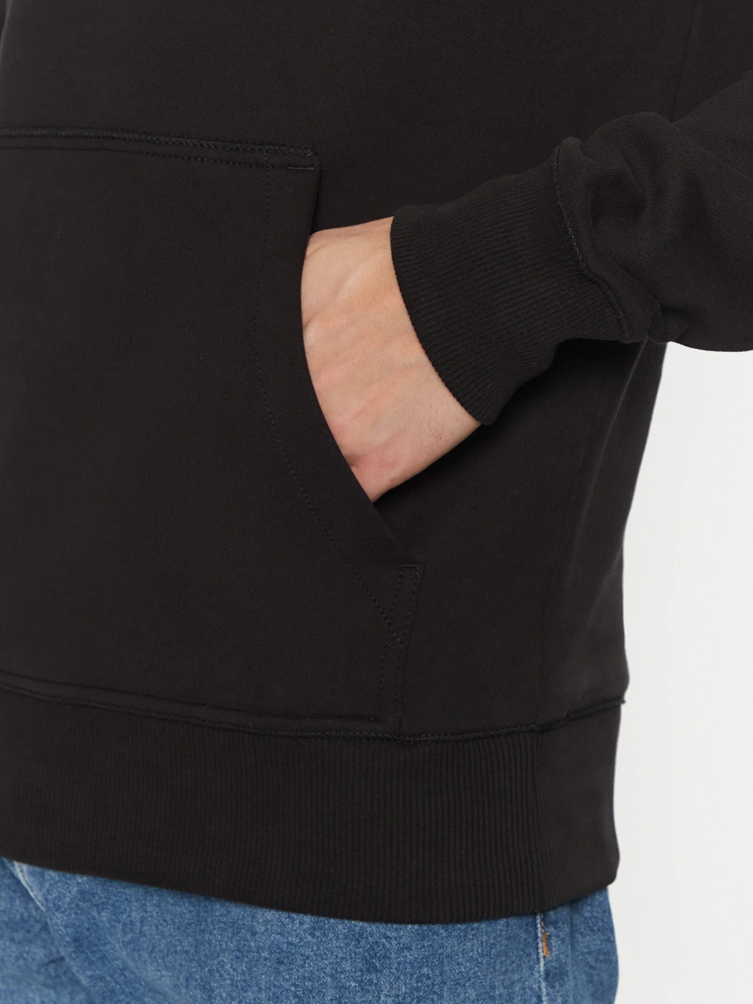 Calvin Klein Camisola Hoodie J30j327113 Black Preto_shot5