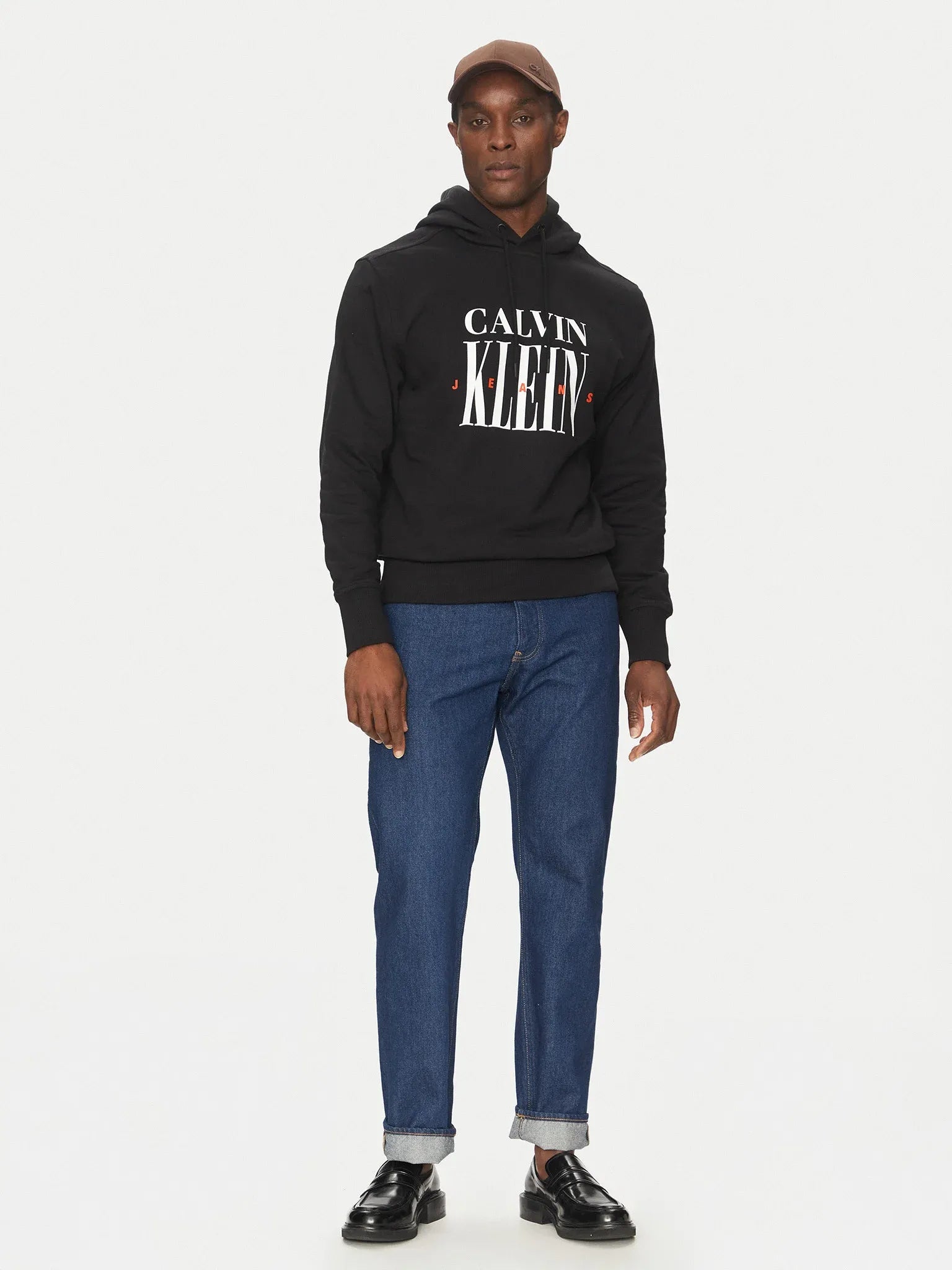 Calvin Klein Camisola Hoodie J30j327520 Black Preto_shot2