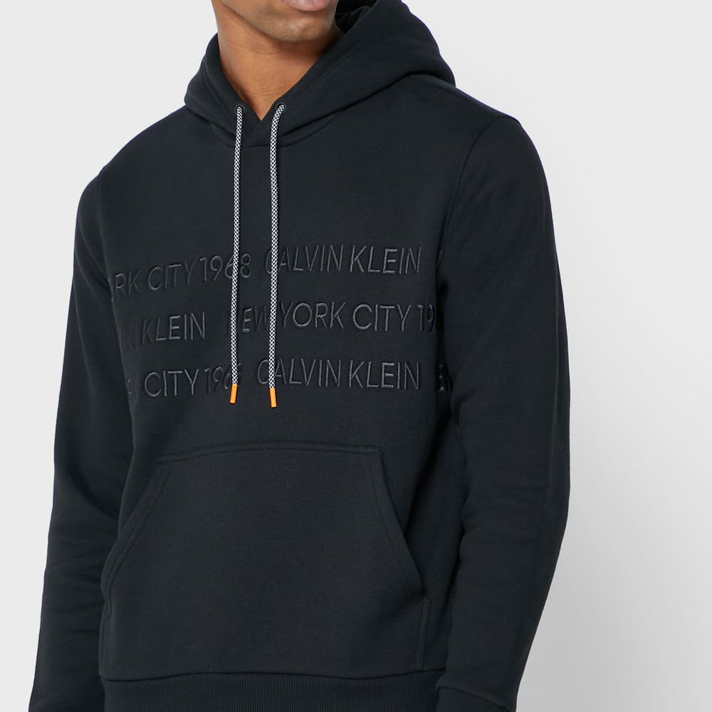 Calvin Klein Camisola Hoodie K10k105720 Black Preto Shot1