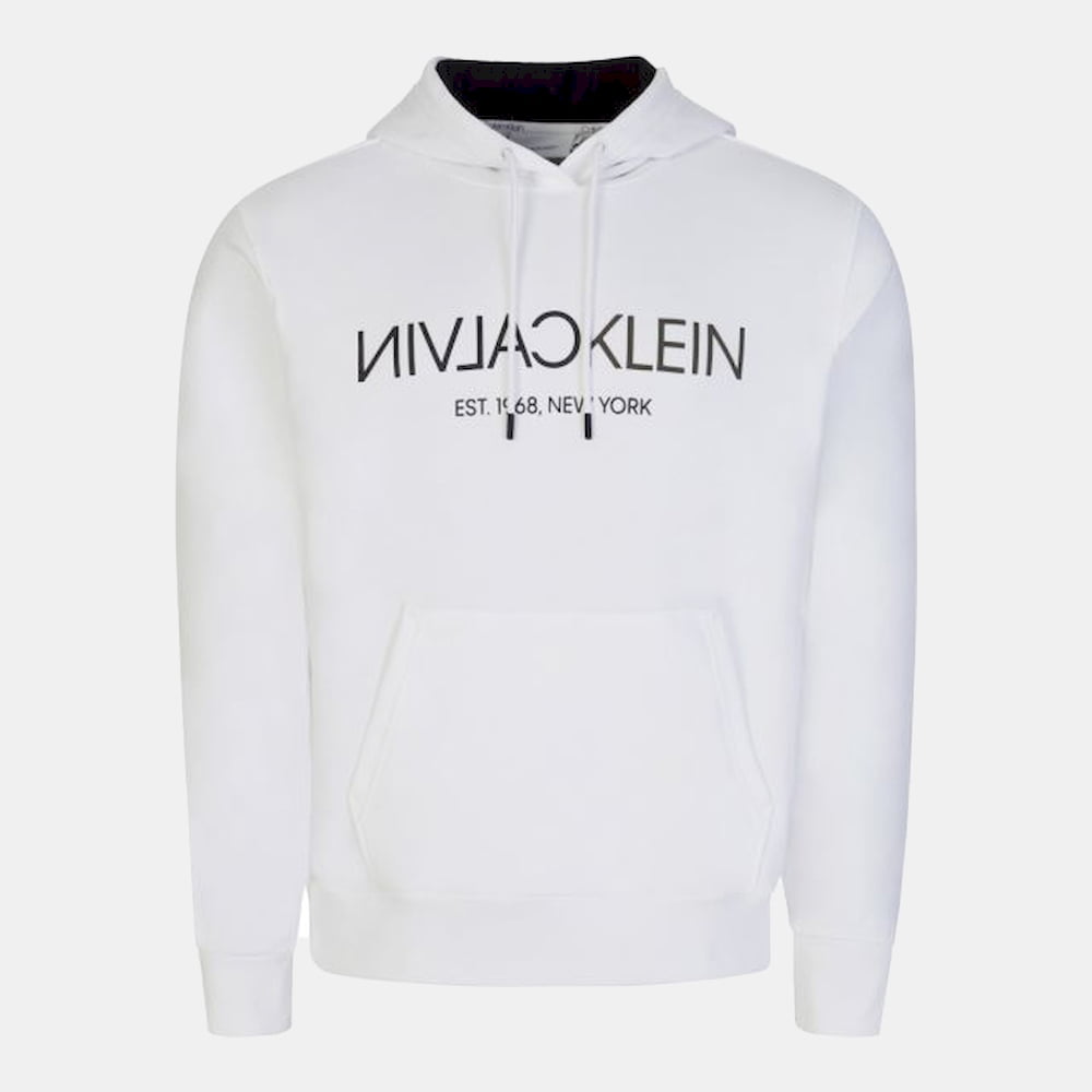 Calvin Klein Camisola Hoodie K10k106404 White Branco Shot2