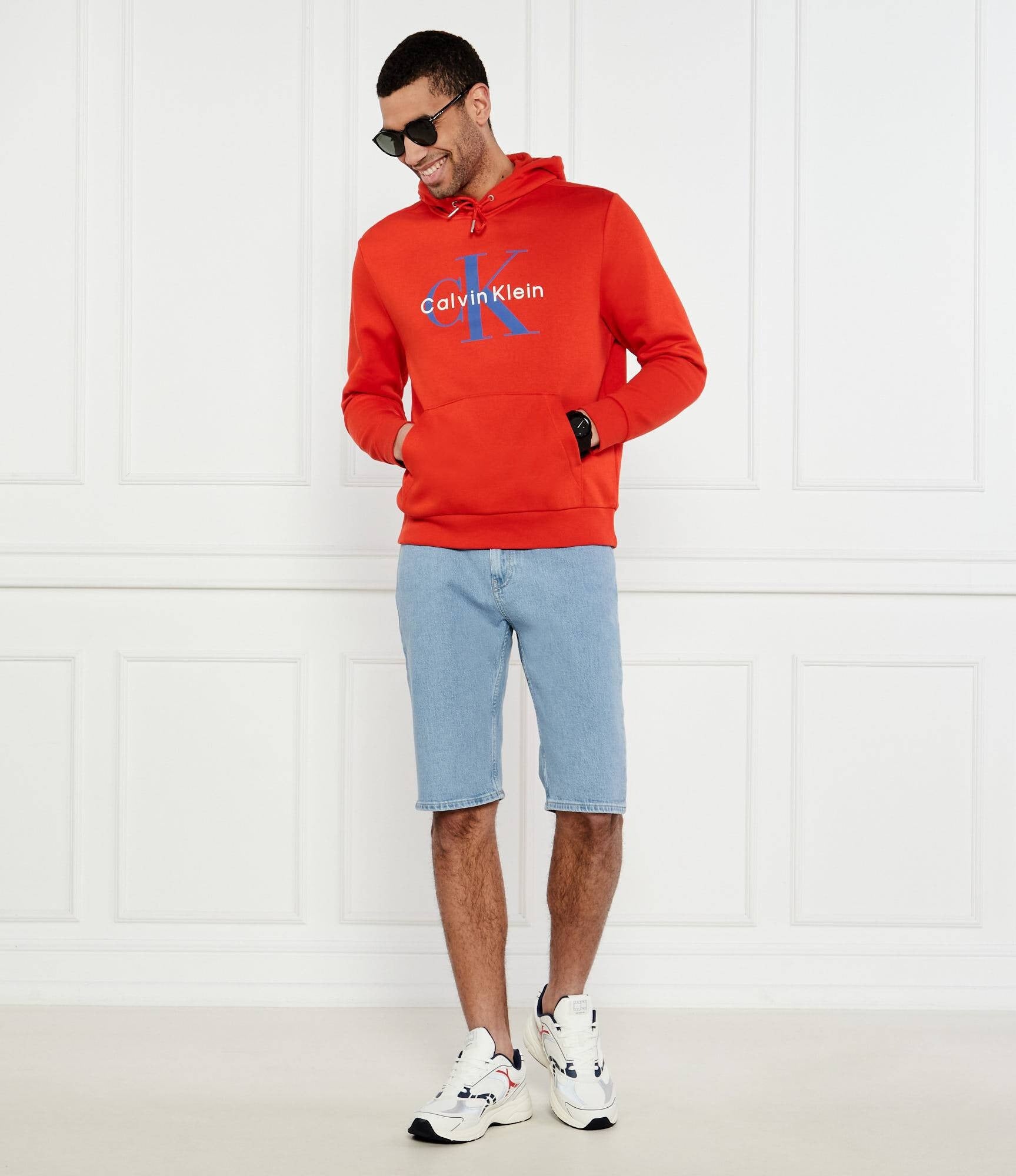 Calvin Klein Camisola Hoodie Lv040bm800 Red Vermelho_shot2