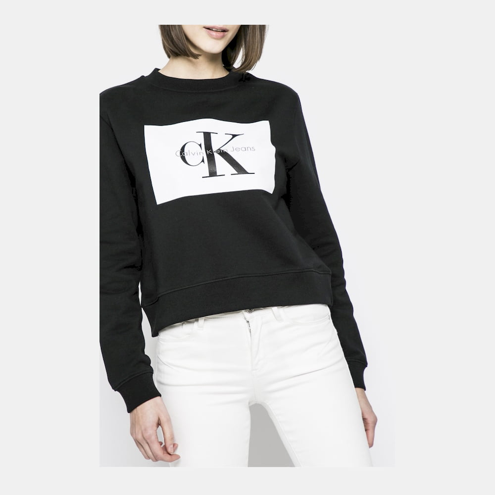 Calvin Klein Camisola Sweat J20j206975 Black Preto Shot12