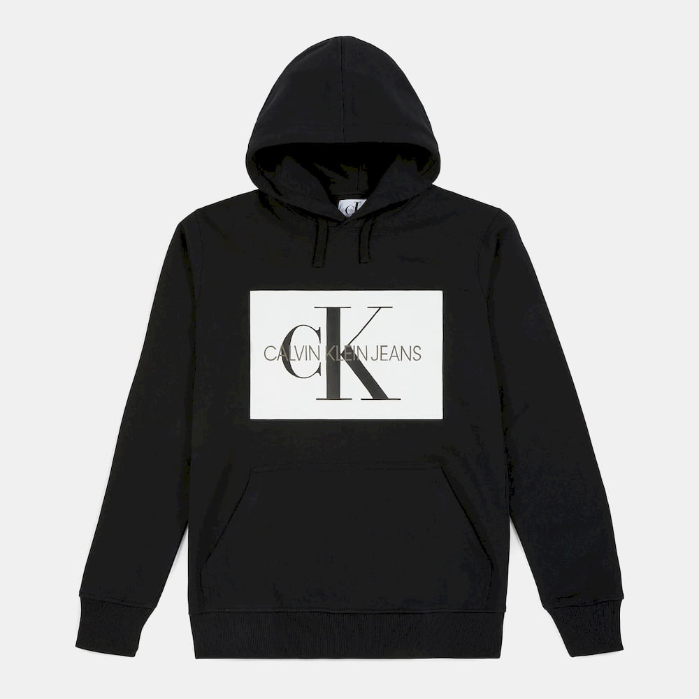 Calvin Klein Camisola Sweat J30j307745 Blk White Preto Branco Shot2