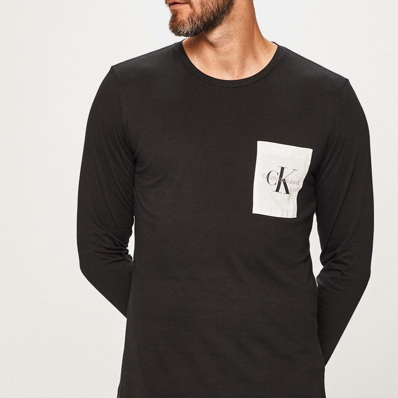 Calvin Klein Camisola Sweat J30j313797 Black Preto Shot3