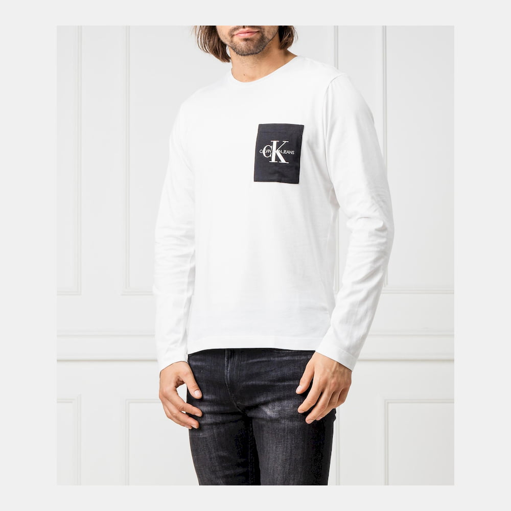 Calvin Klein Camisola Sweat J30j313797 White Branco Shot6