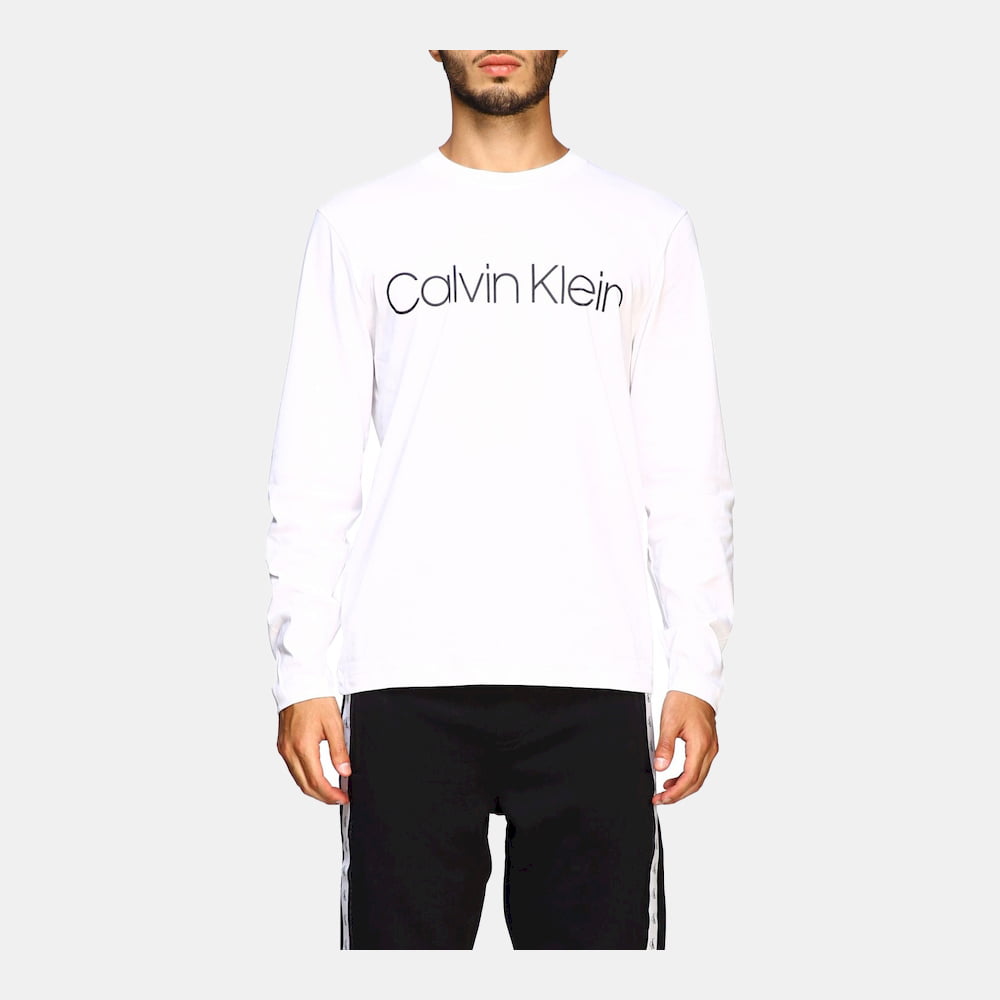 Calvin Klein Camisola Sweat K10k104690 White Branco Shot2
