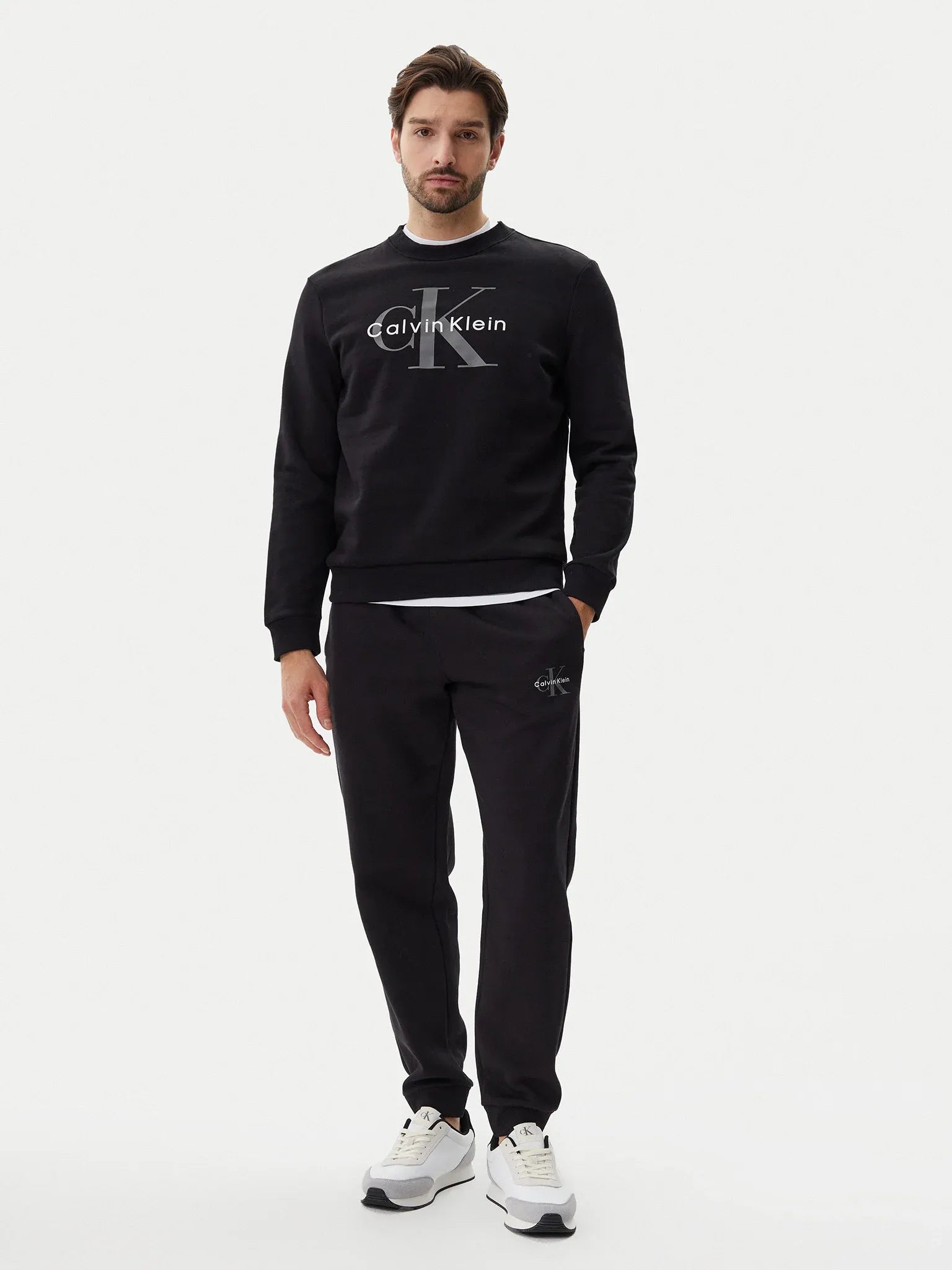 Calvin Klein Camisola Sweat Lv040bm801 Black Preto_shot2