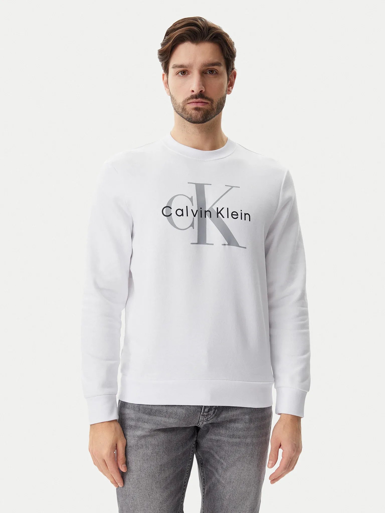 Calvin Klein Camisola Sweat Lv040bm801 White Branco_shot1