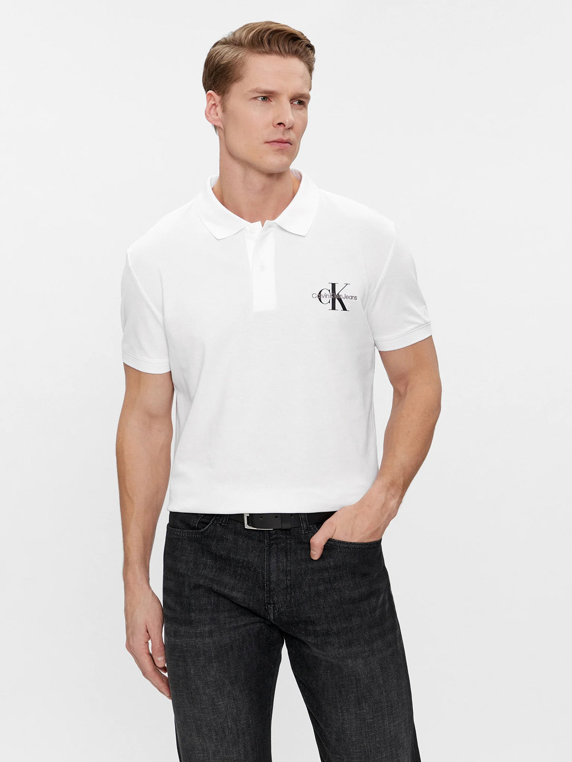 Calvin Klein Polo J30j323395 White Branco_shot1