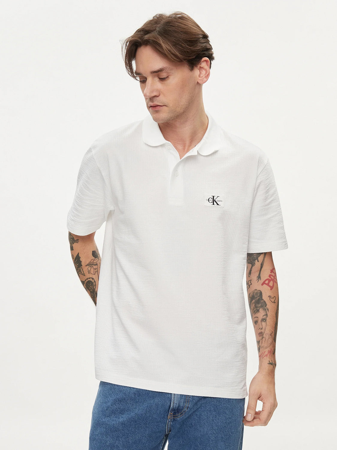Calvin Klein Polo J30j325433 White Branco_shot4