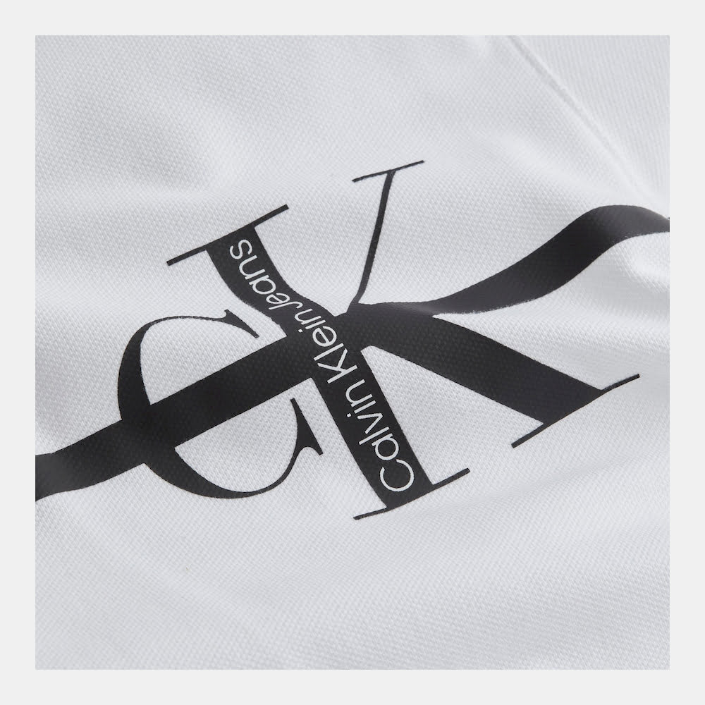 Calvin Klein Polo J30j321699 White Branco Shot1