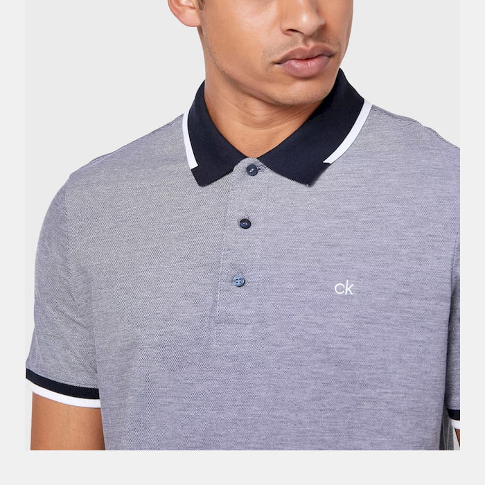 Calvin Klein Polo K10k105196 Navy Wh Wh Navy Branco Shot3