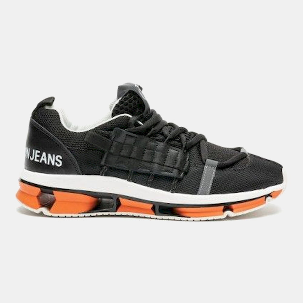 Calvin Klein Sapatilhas Sneakers Shoes Lizy Lex Blk Orange Preto Laranja Shot8
