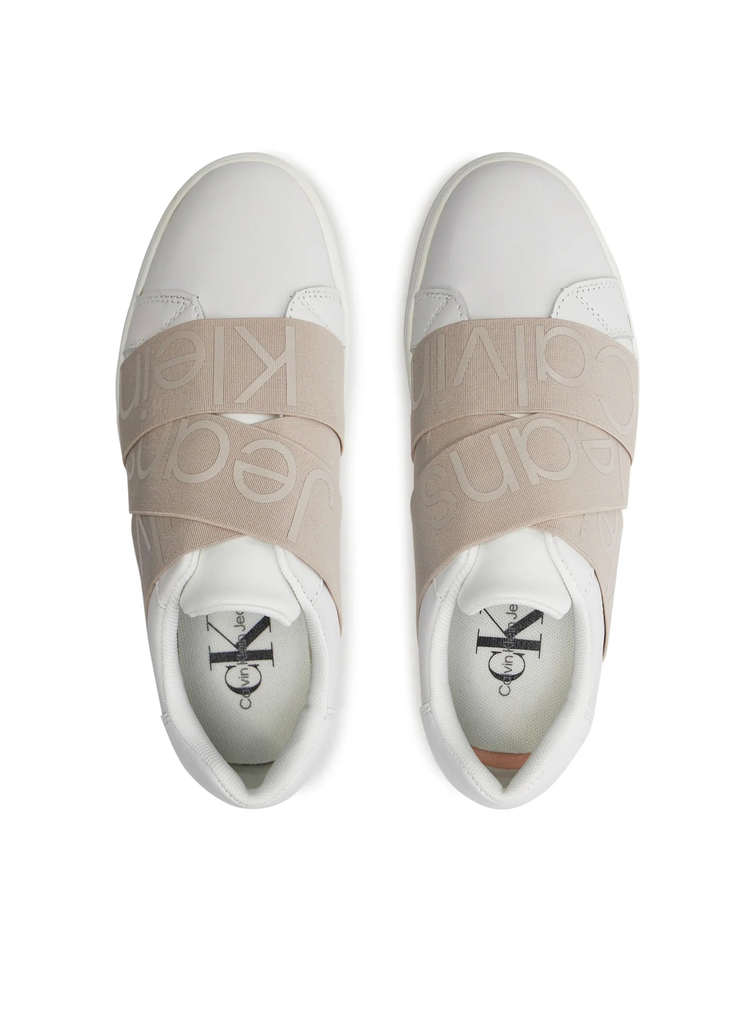 Calvin Klein Sapatilhas Sneakers Shoes Yw0yw01391 White Beig Branco Beige_shot4