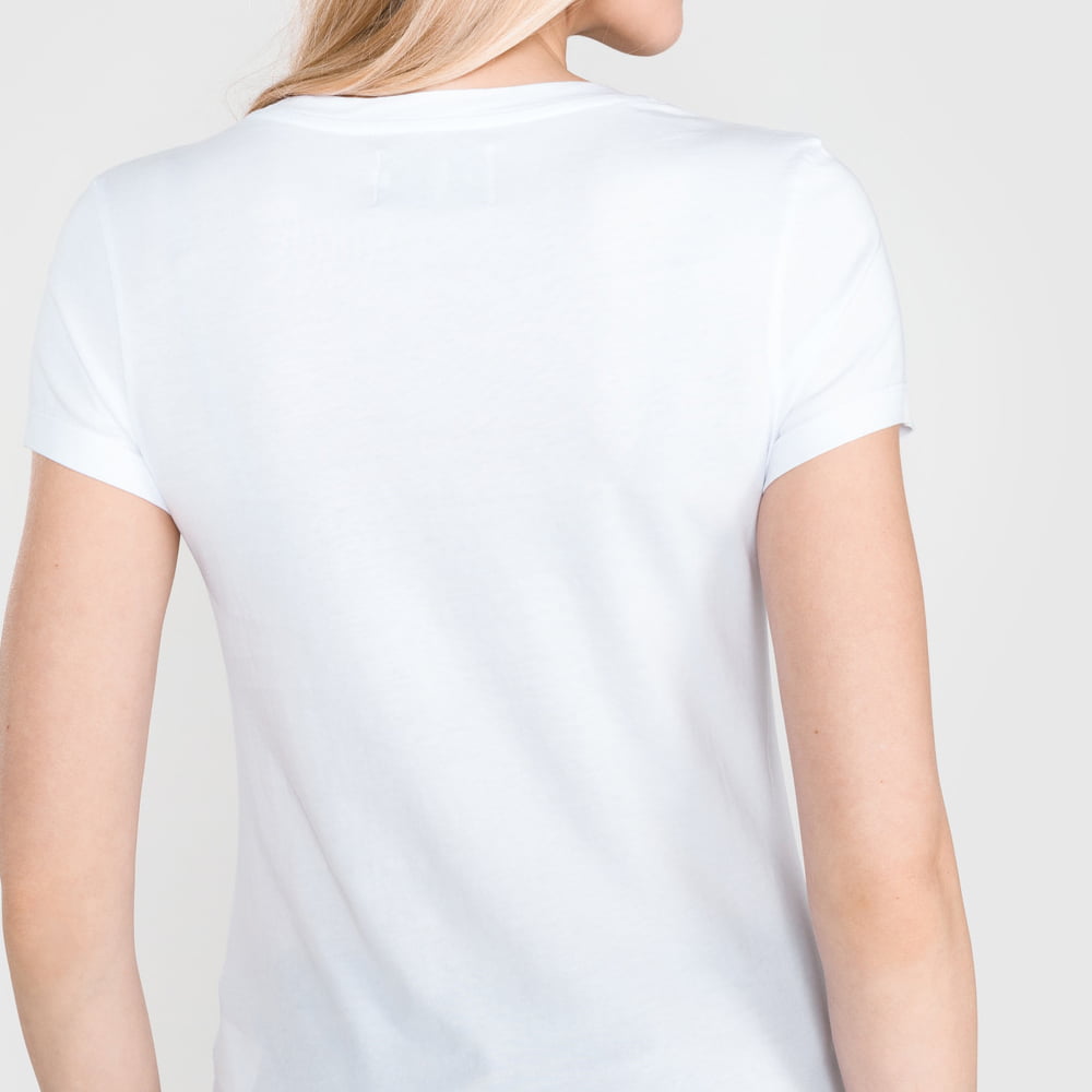 Calvin Klein T Shirt J20j208604 White Red Branco Vermelho Shot5