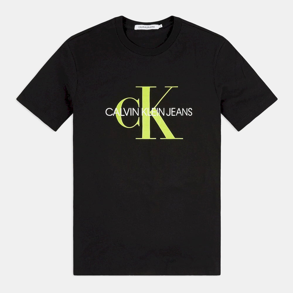 Calvin Klein T Shirt J30j314551 Blk Green Preto Verde Shot2