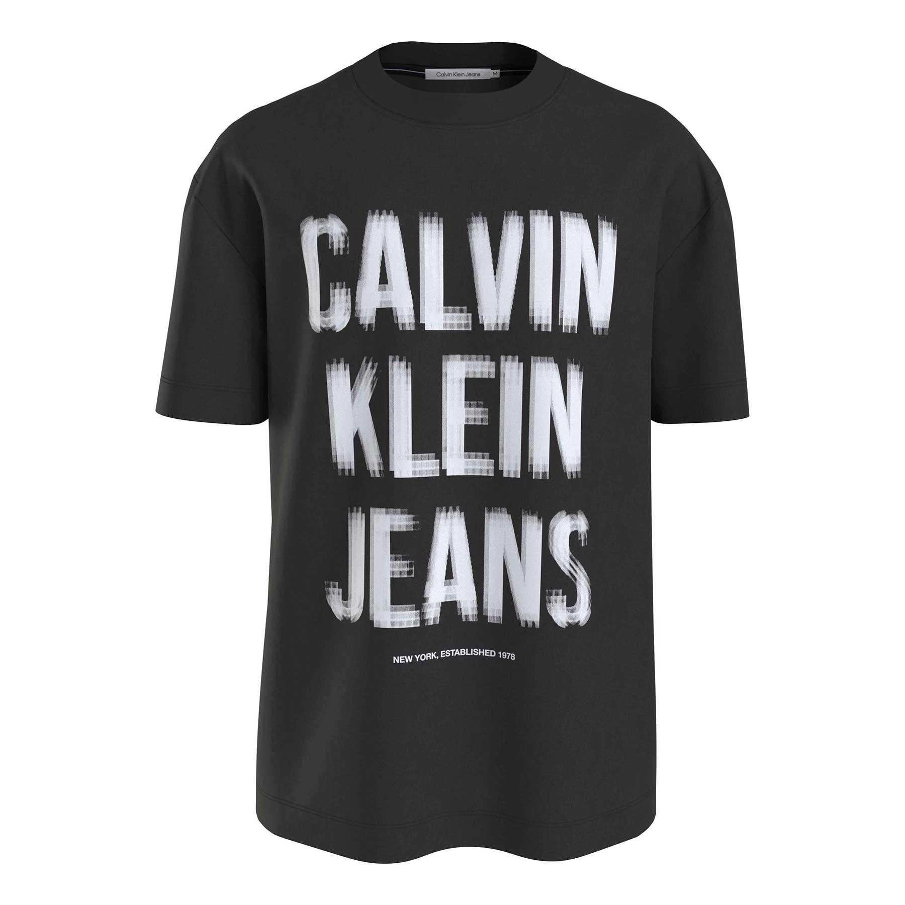 Calvin Klein T Shirt J30j324648 Blk White Preto Branco_shot2