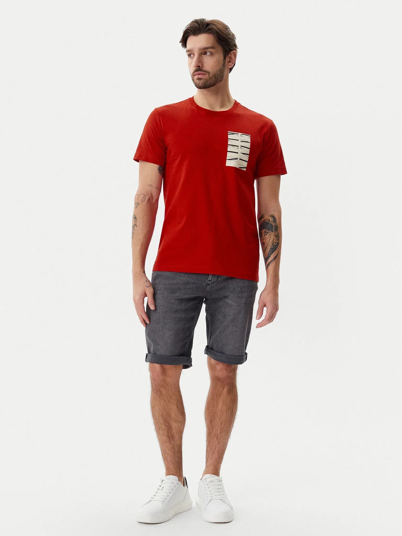 Calvin Klein T Shirt J30j327474 Red Vermelho_shot3