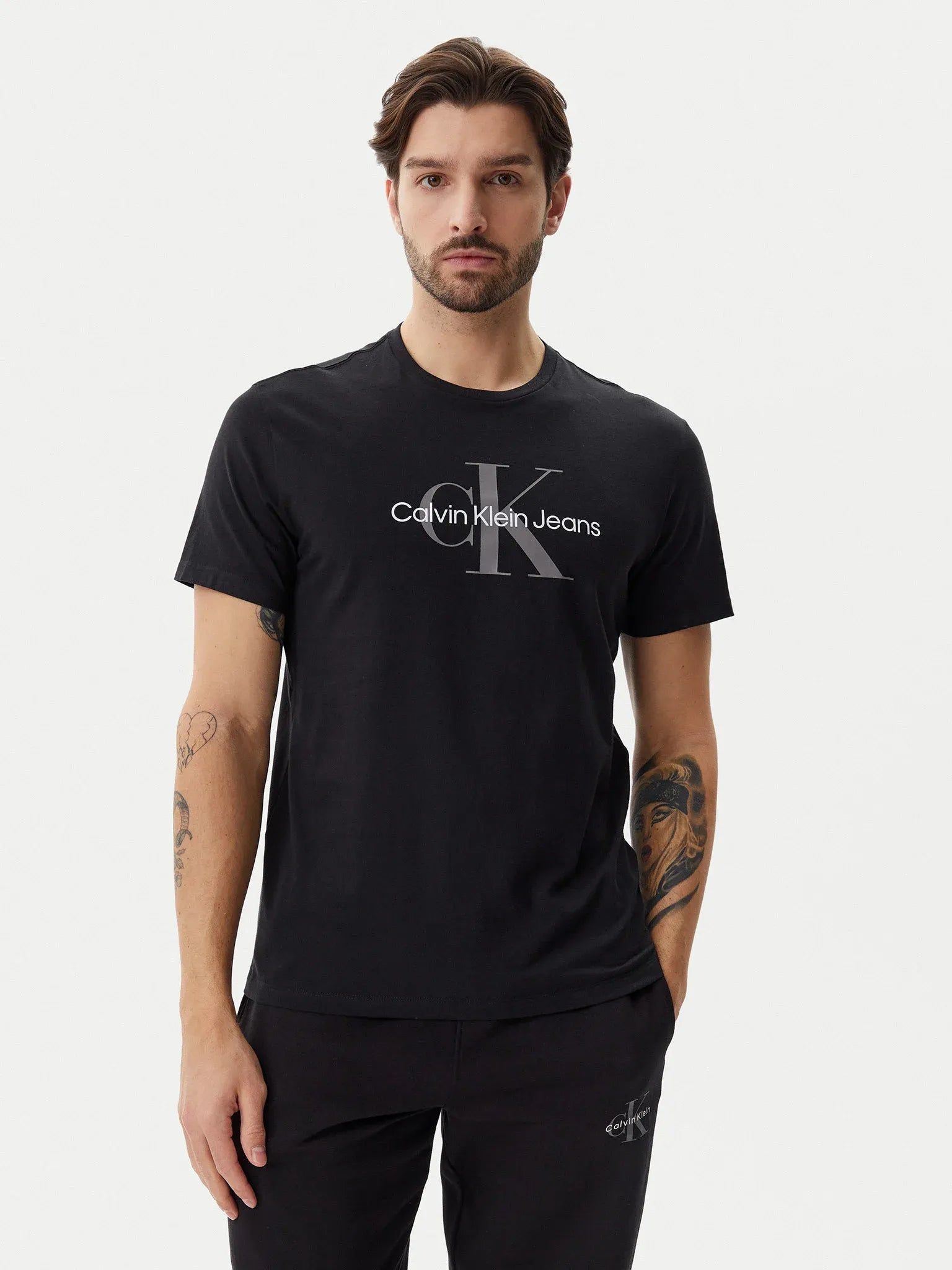 Calvin Klein T Shirt Lv040em286 Black Preto_shot1