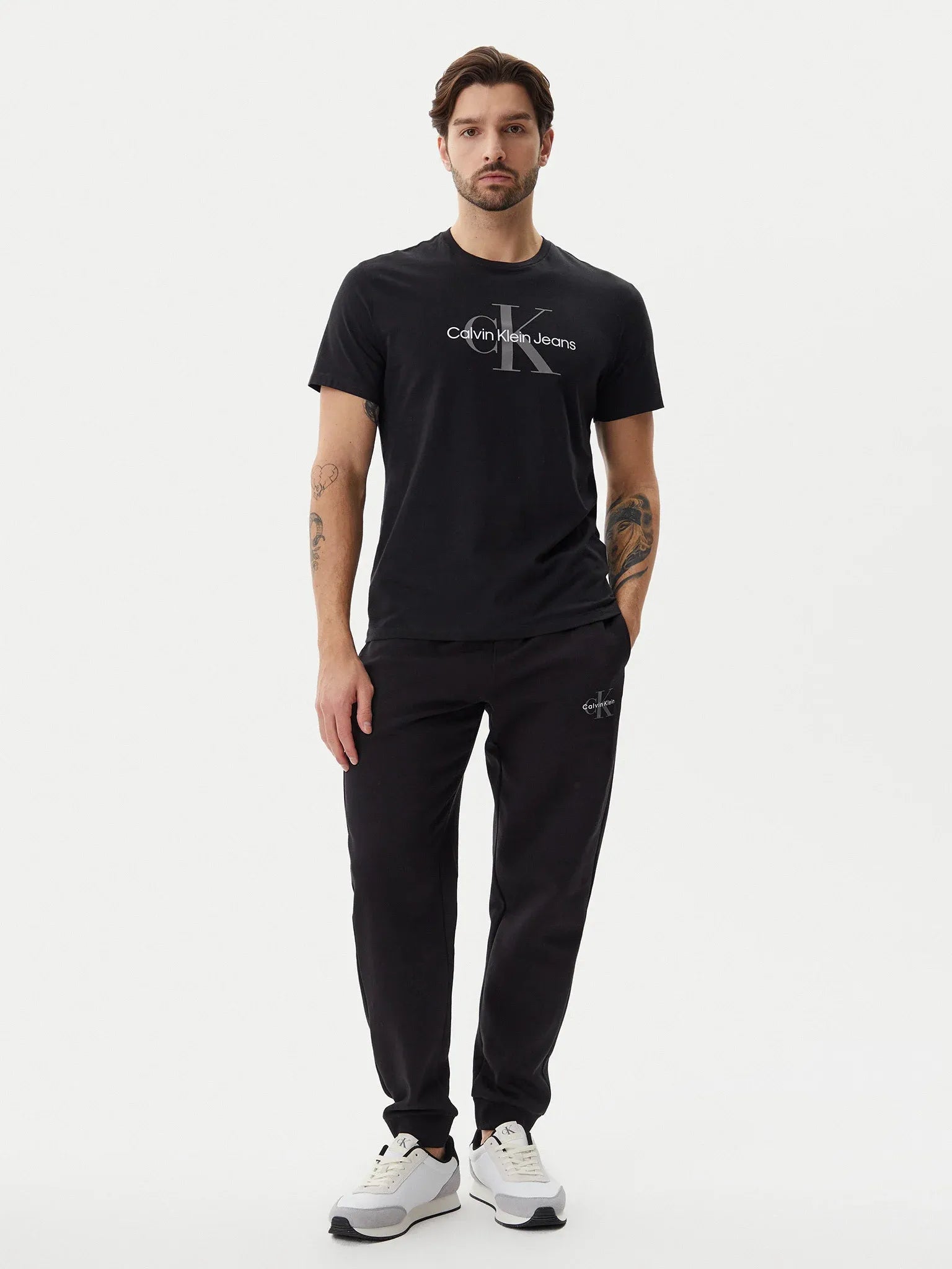 Calvin Klein T Shirt Lv040em286 Black Preto_shot2