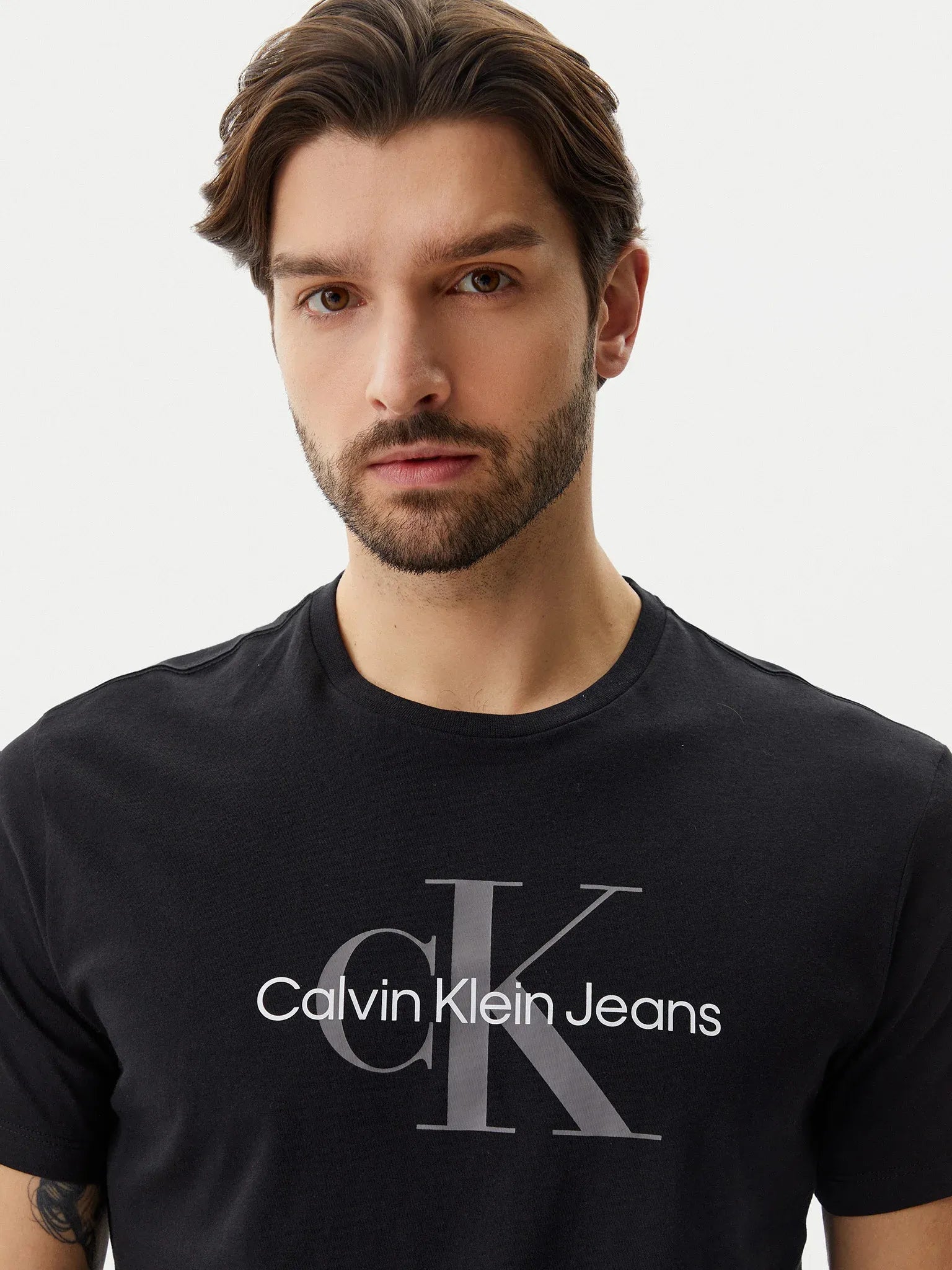 Calvin Klein T Shirt Lv040em286 Black Preto_shot4