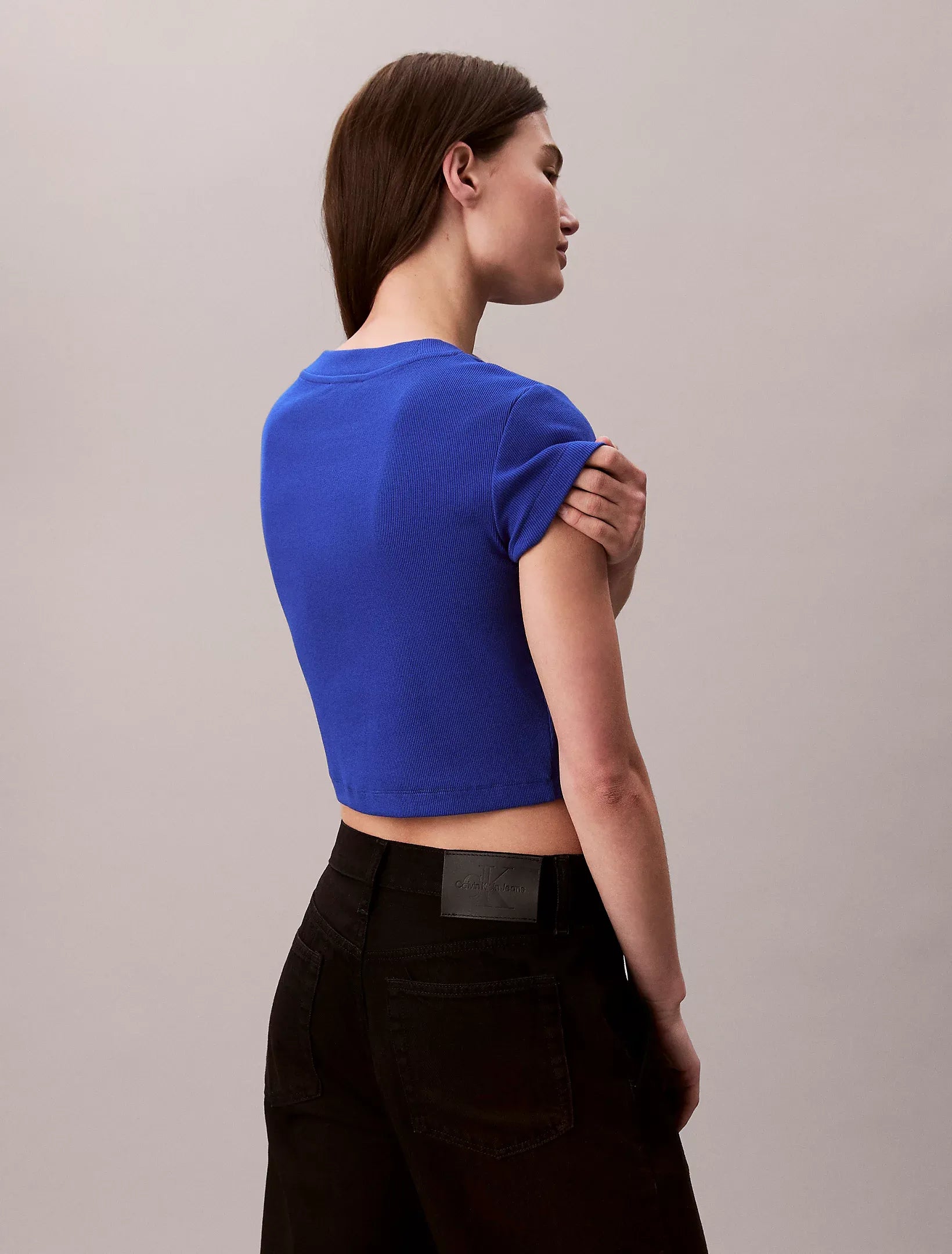 Calvin Klein T Shirt Lv047ab802 Royal Blue Azul Royal_shot4