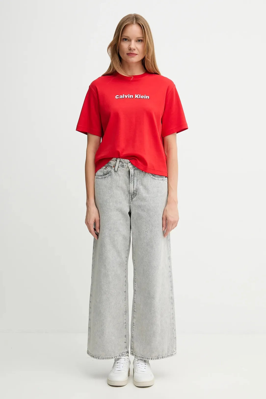 Calvin Klein T Shirt Lv047d205g Red Vermelho_shot2