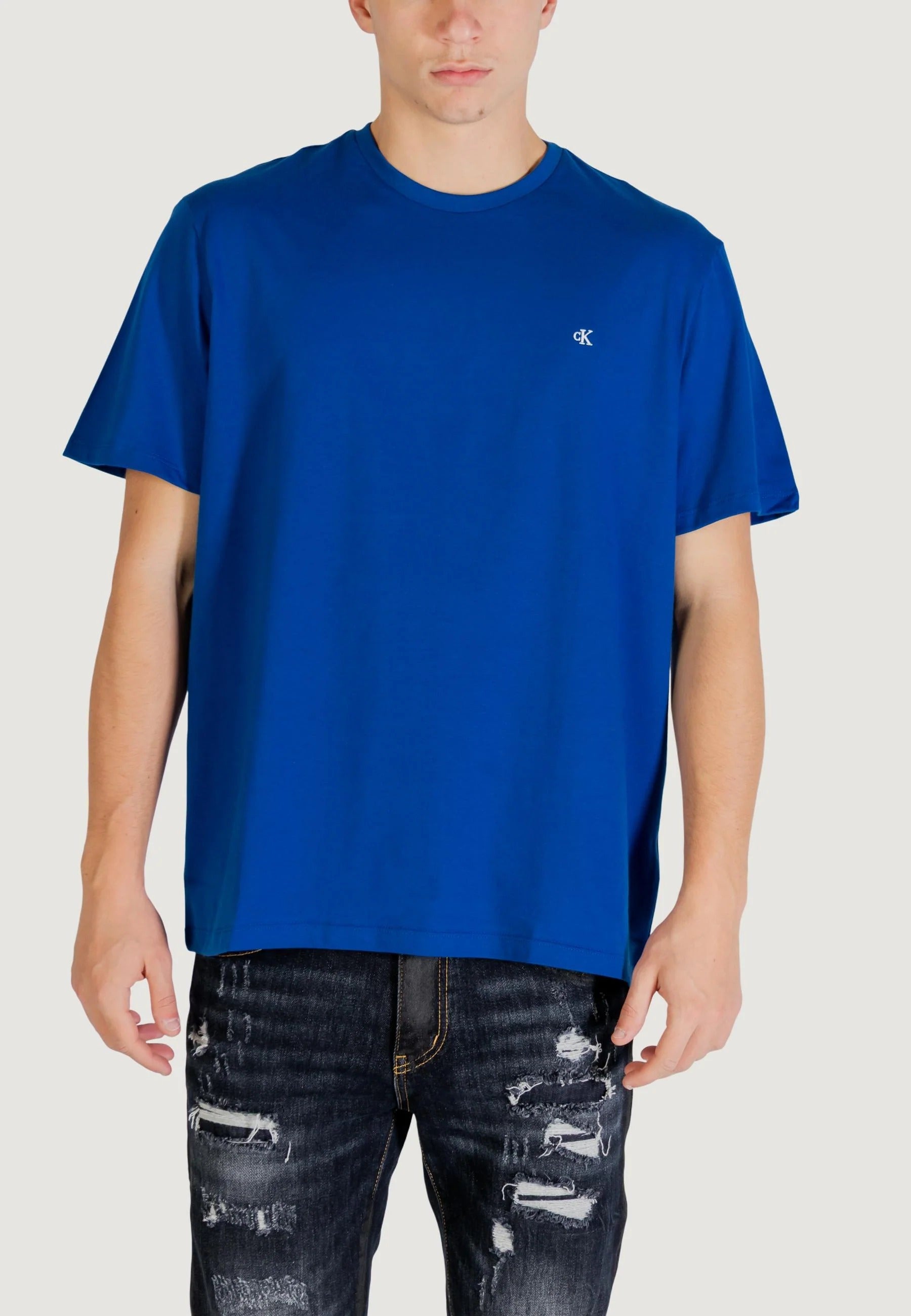 Calvin Klein T Shirt Lv04rd254g Blue Azul_shot1