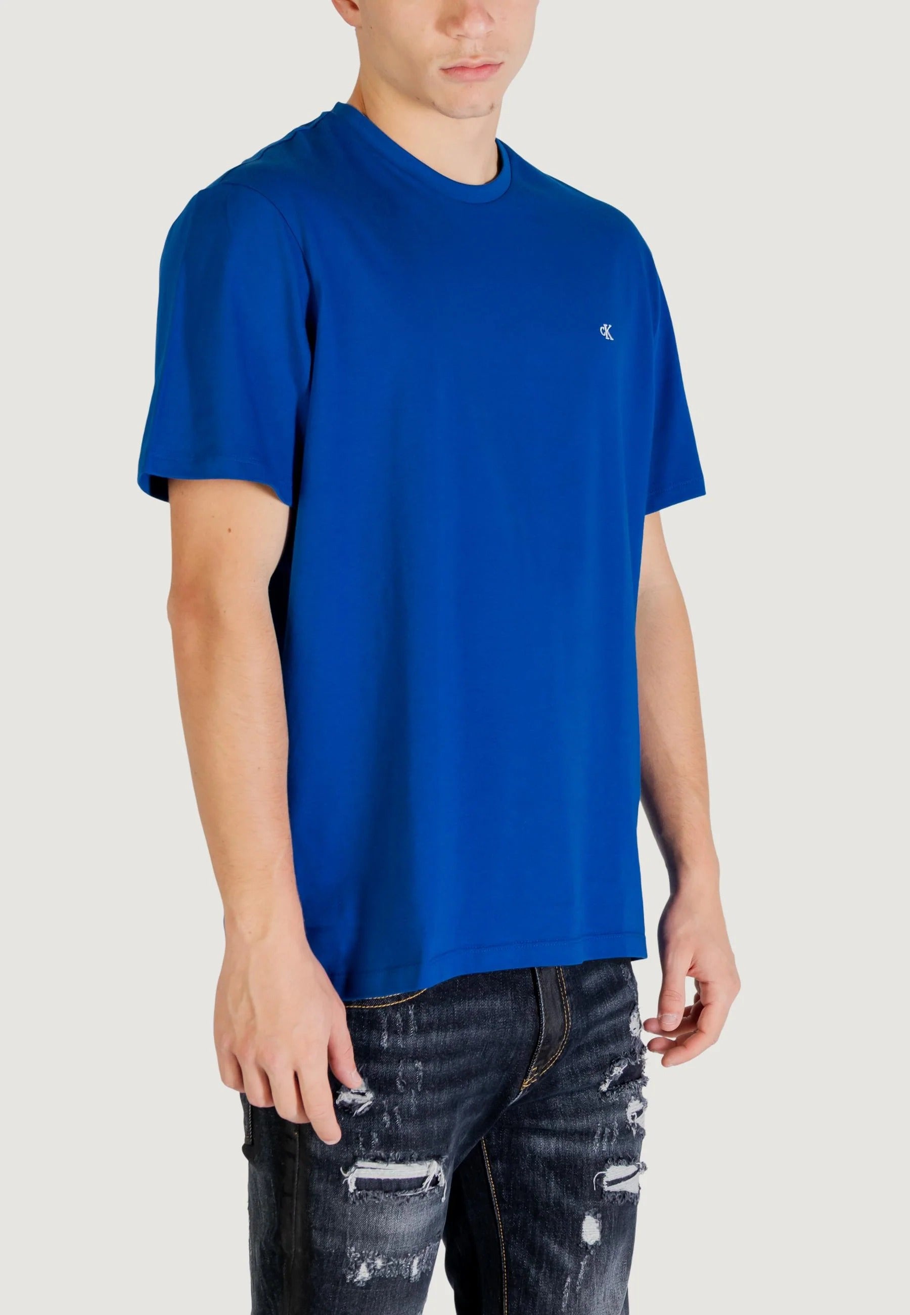 Calvin Klein T Shirt Lv04rd254g Blue Azul_shot3
