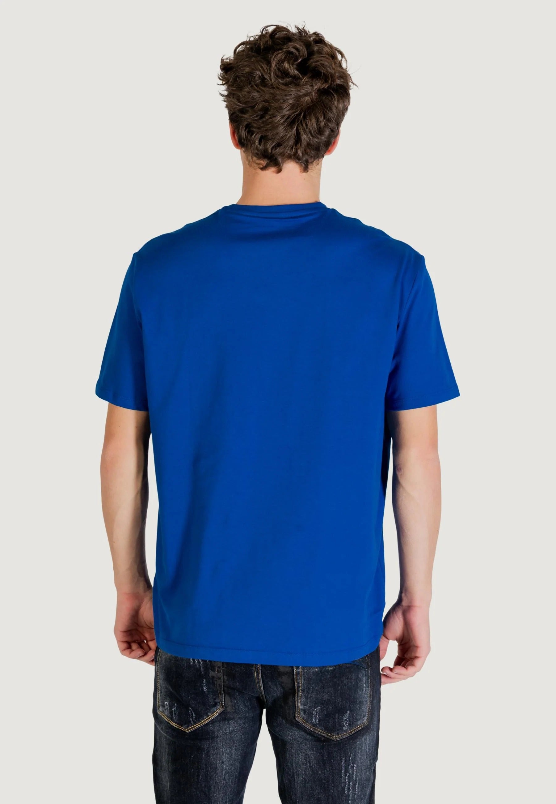 Calvin Klein T Shirt Lv04rd254g Blue Azul_shot4