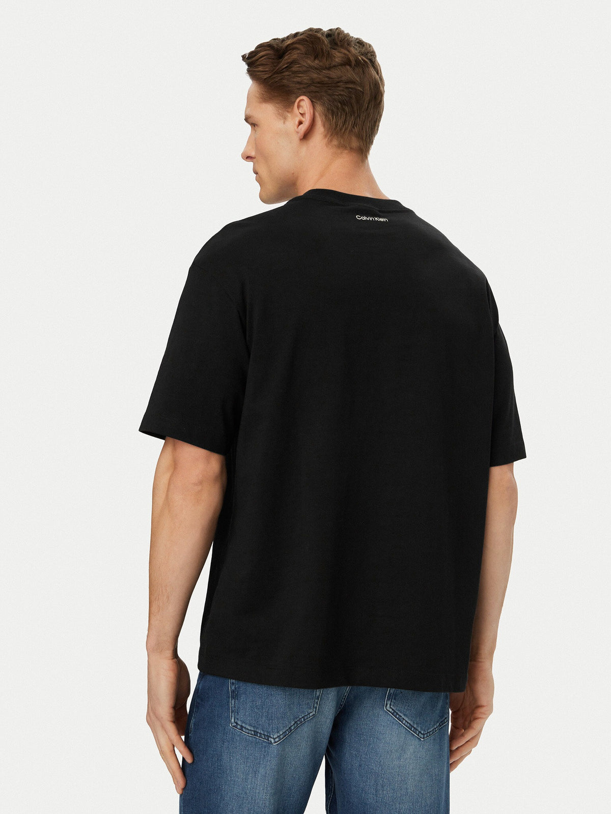 Calvin Klein T Shirt Lv04re827g Black Preto_shot4