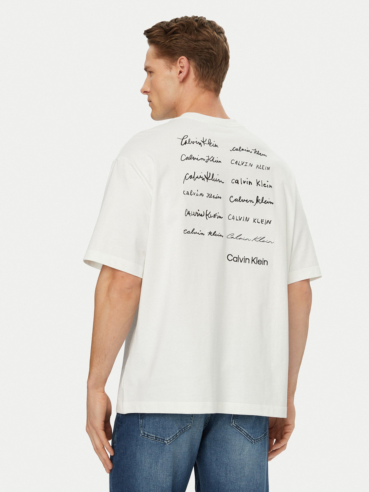 Calvin Klein T Shirt Lv04re828g White Branco_shot3