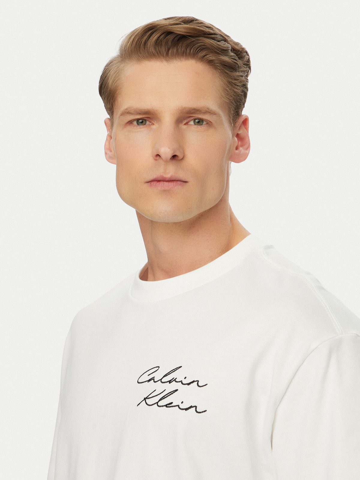 Calvin Klein T Shirt Lv04re828g White Branco_shot4
