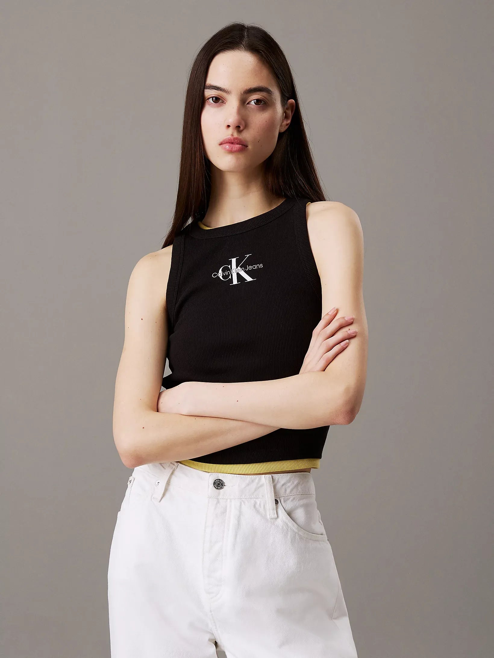 Calvin Klein Top J20j225301 Black Preto_shot1